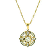 9K Lab Grown Diamond Pendant