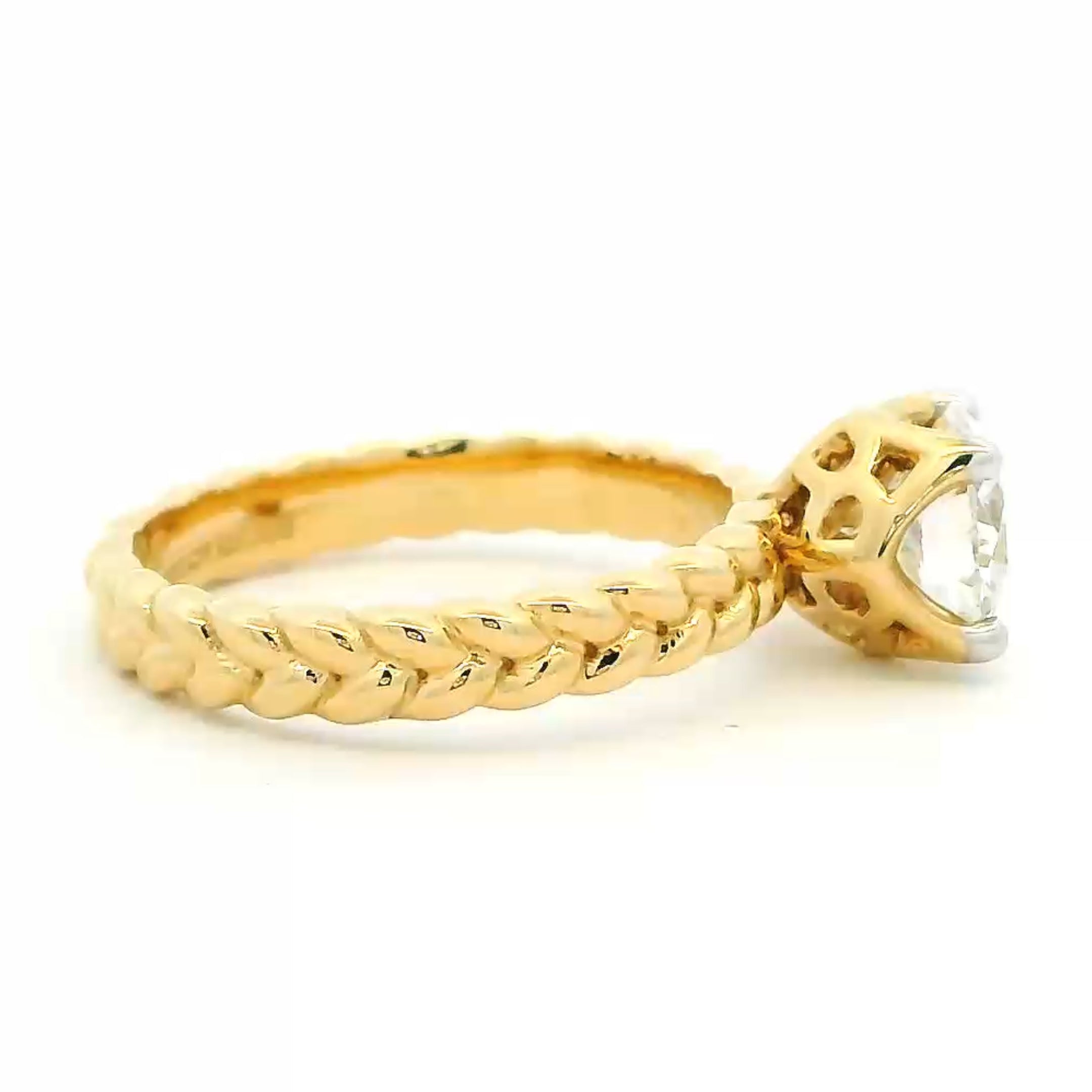 ShimmeRing  Charm 9K Lab Grown Diamond Ring