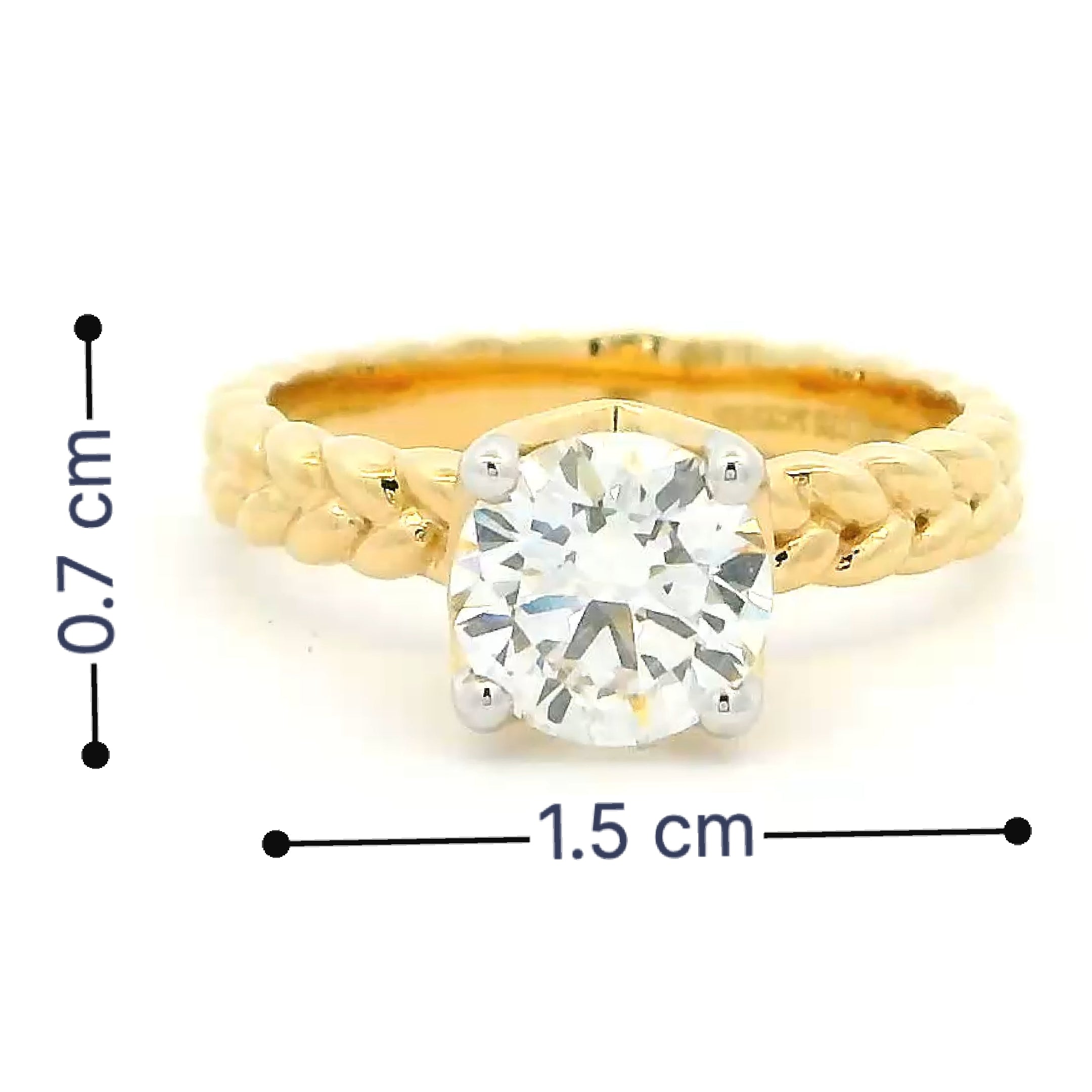 ShimmeRing  Charm 9K Lab Grown Diamond Ring