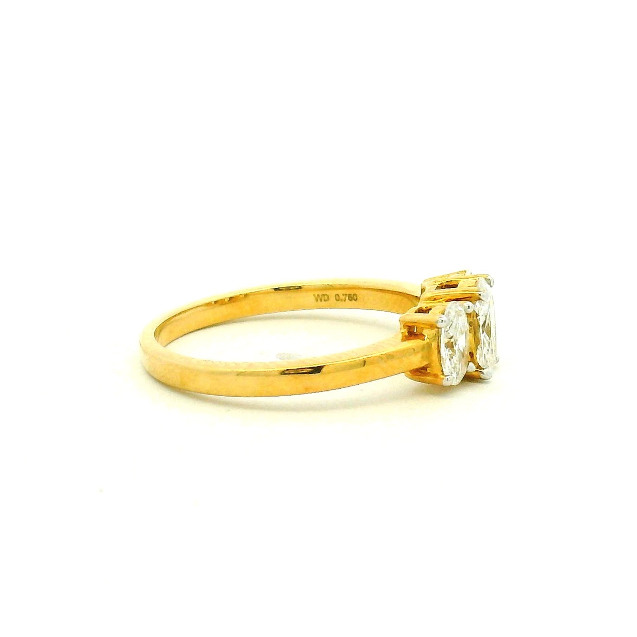 9K Lab Grown Diamond Ring For Women