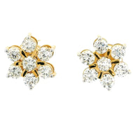 9K Lab Grown Diamond Earrings 14 Cent
