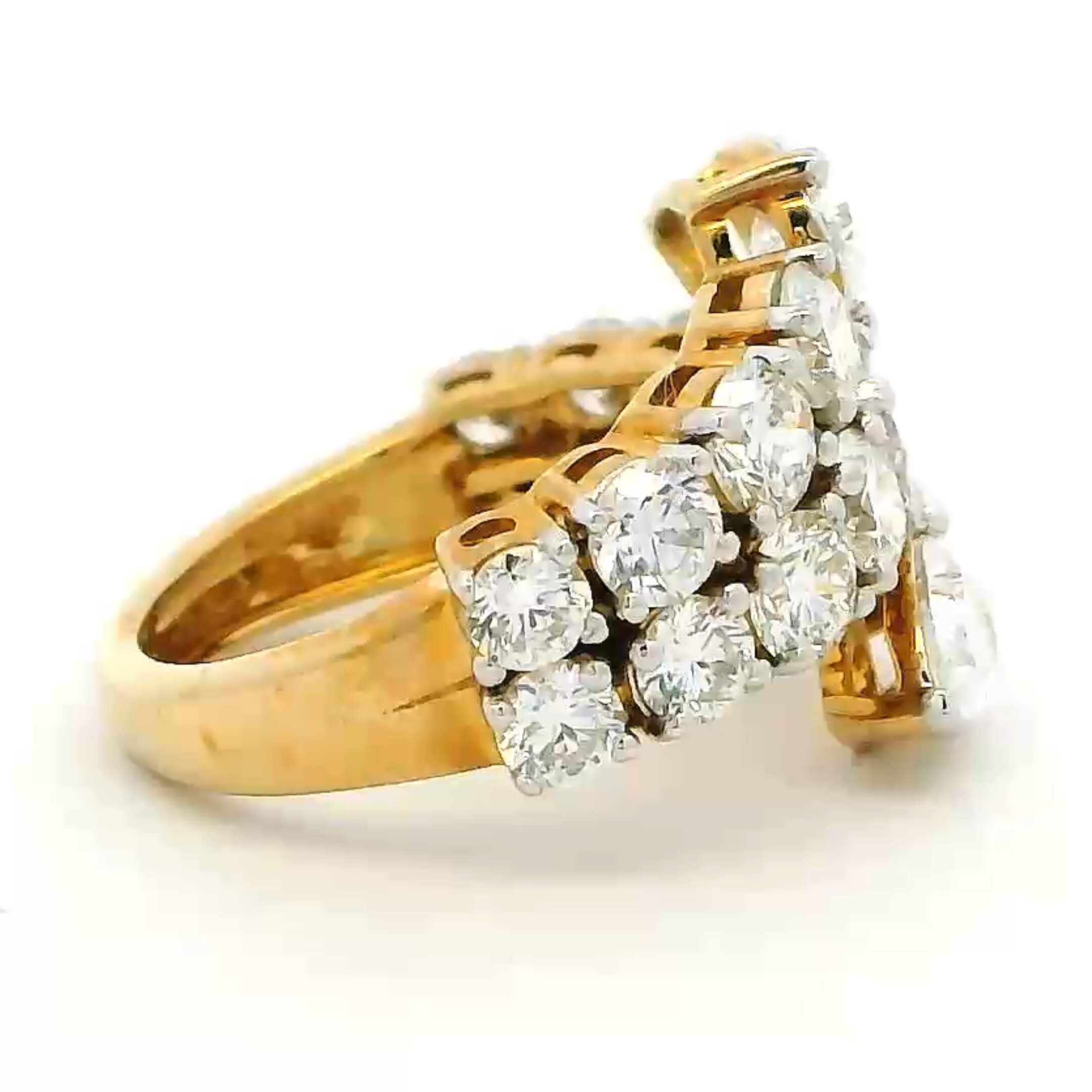 9K Lab Grown Diamond Ring For Women