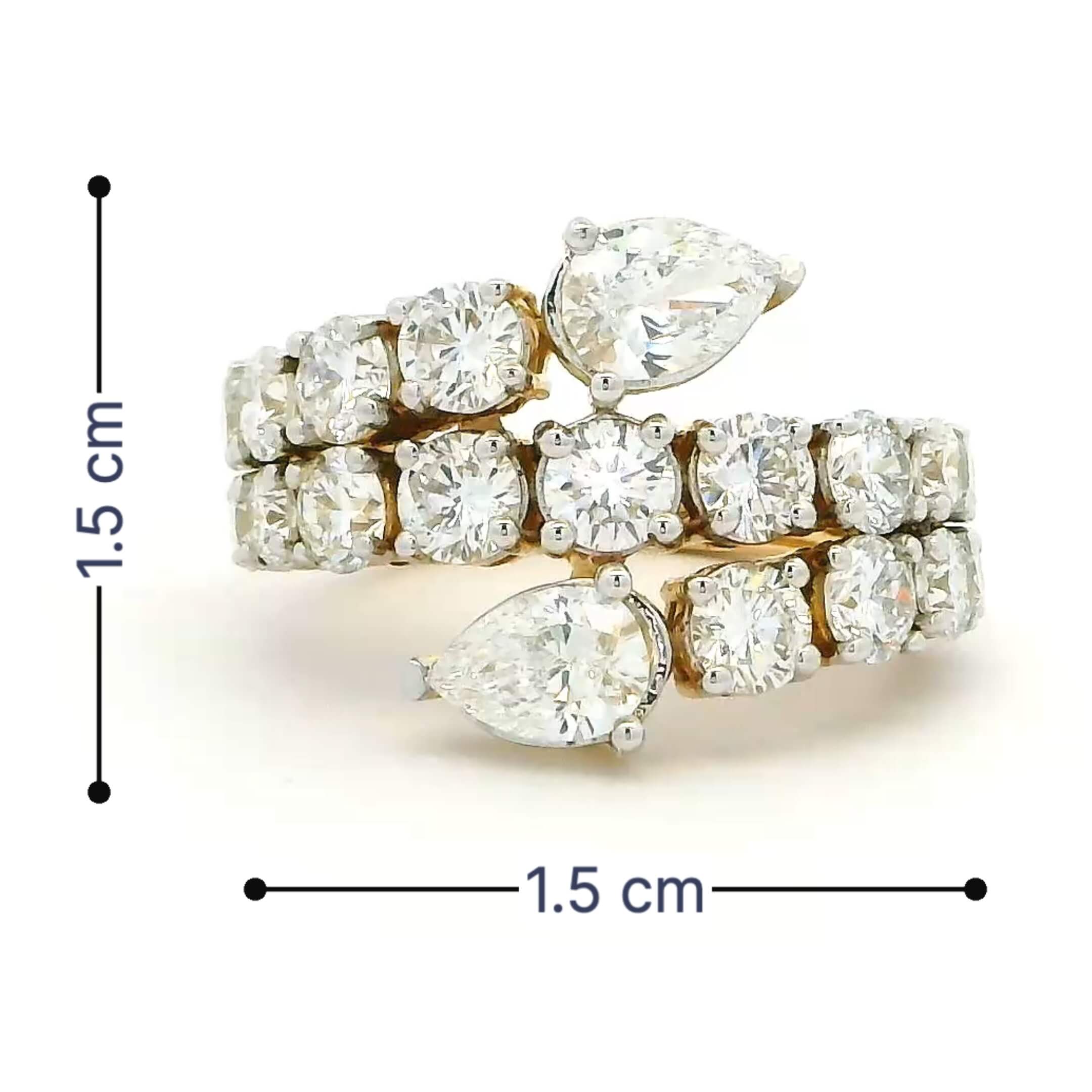 9K Lab Grown Diamond Ring For Women