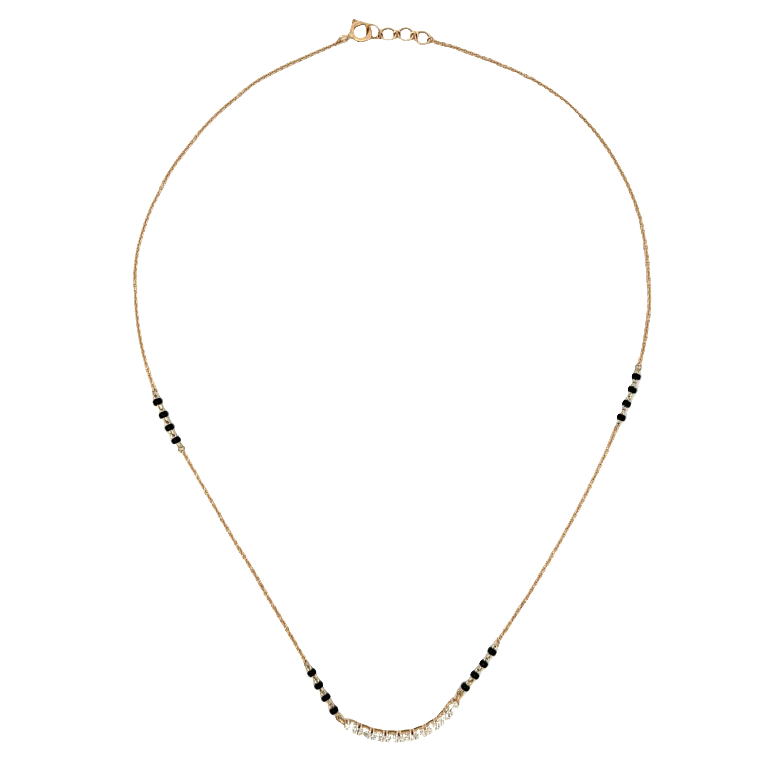 9K Lab Grown Diamond Mangalsutra