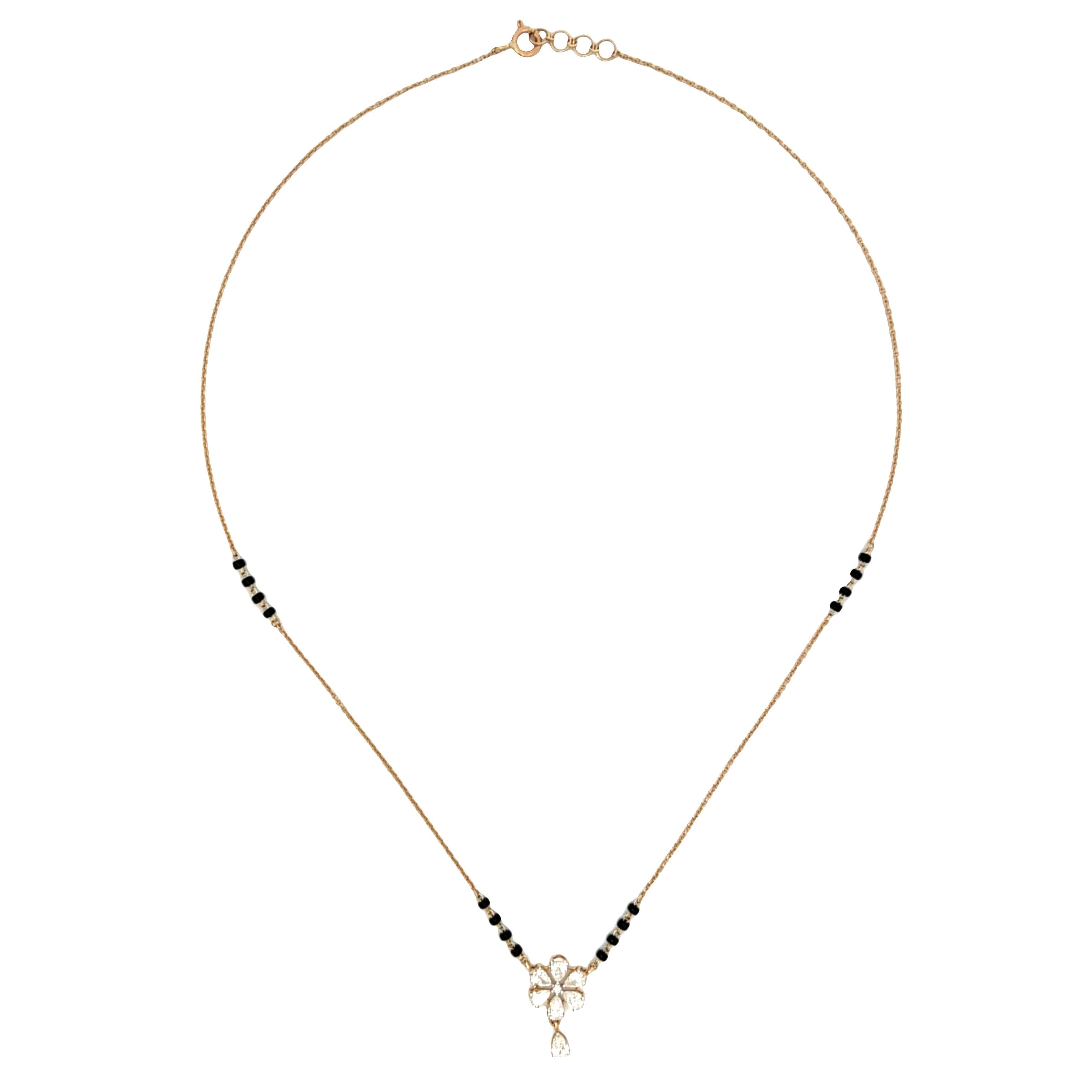 9K Lab Grown Diamond Mangalsutra