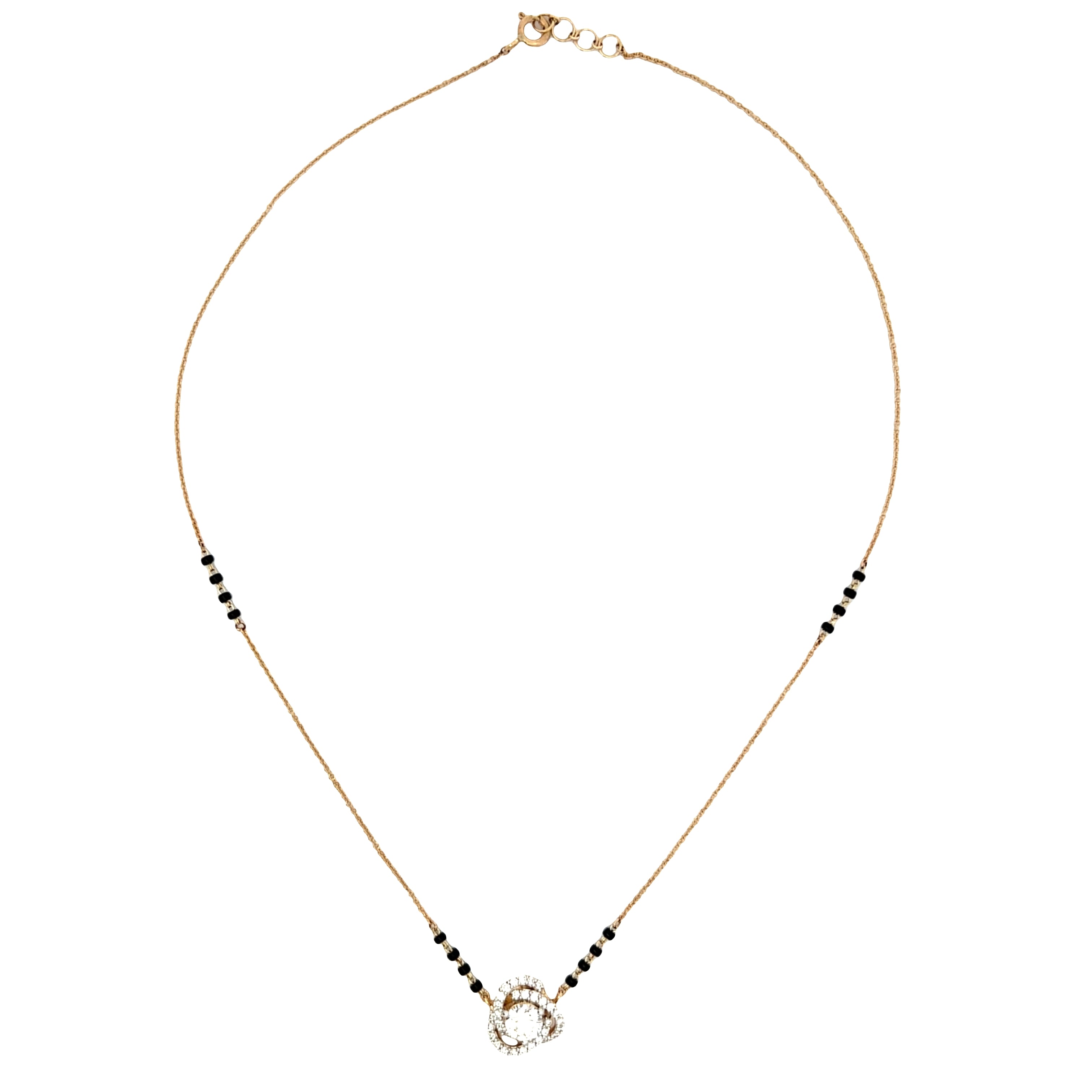 9K Lab Grown Diamond Mangalsutra