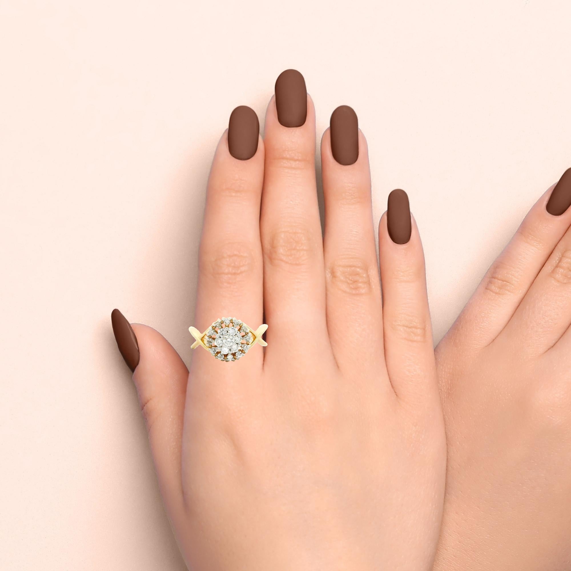 9K Lab Grown Diamond Ring