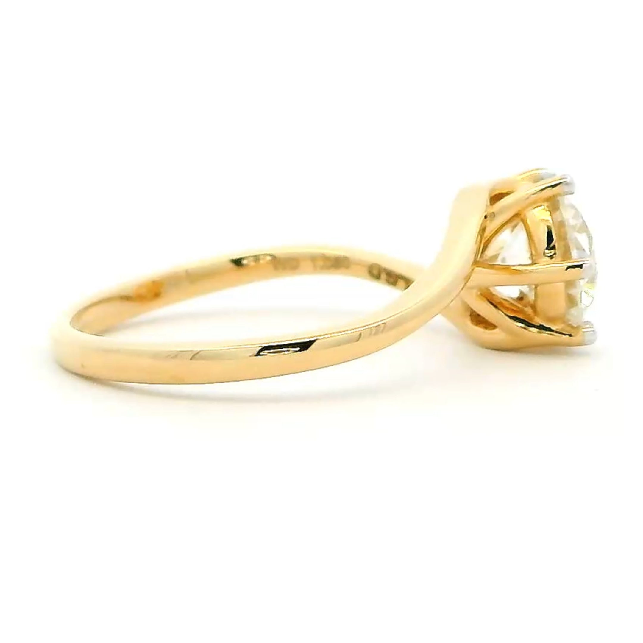 14K Lab Grown Diamond Ring