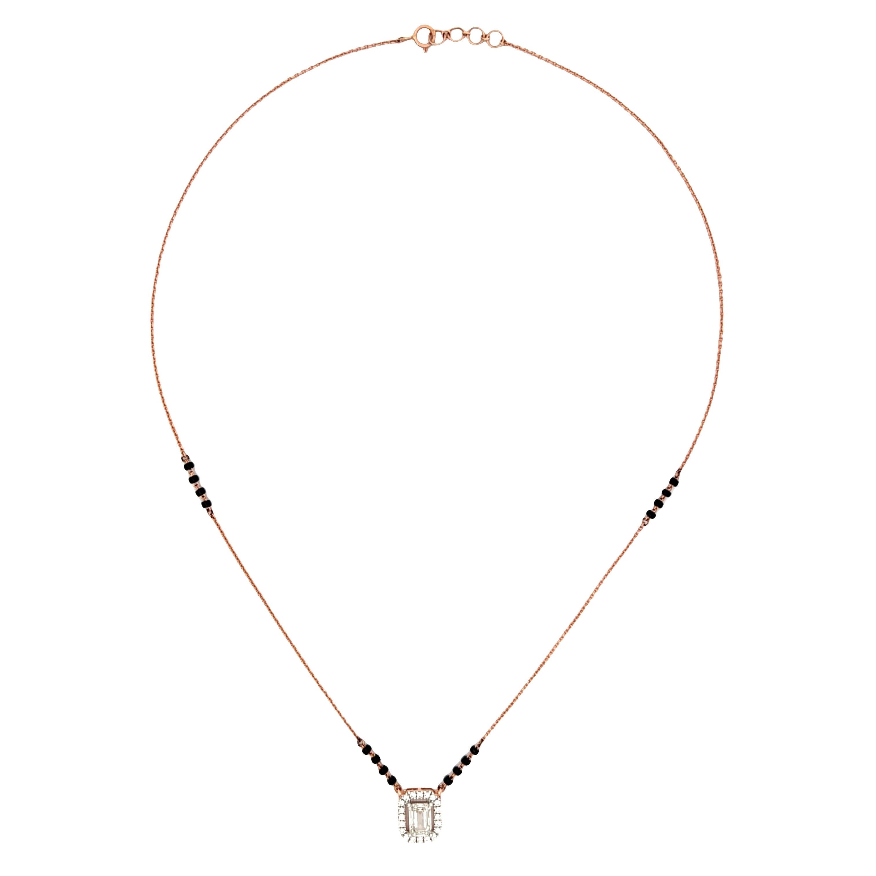 14K Lab Grown Diamond Mangalsutra