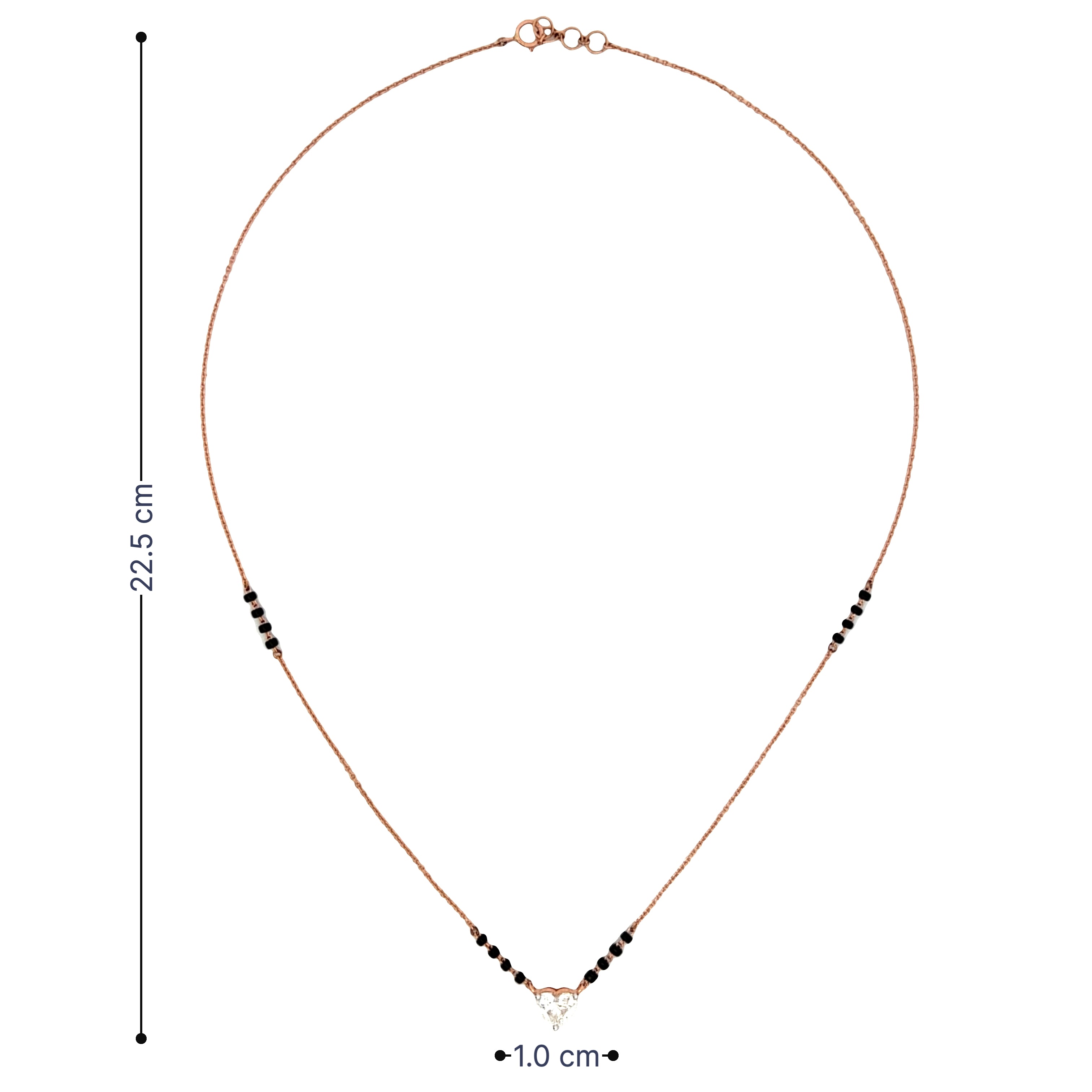 14K Lab Grown Diamond Mangalsutra