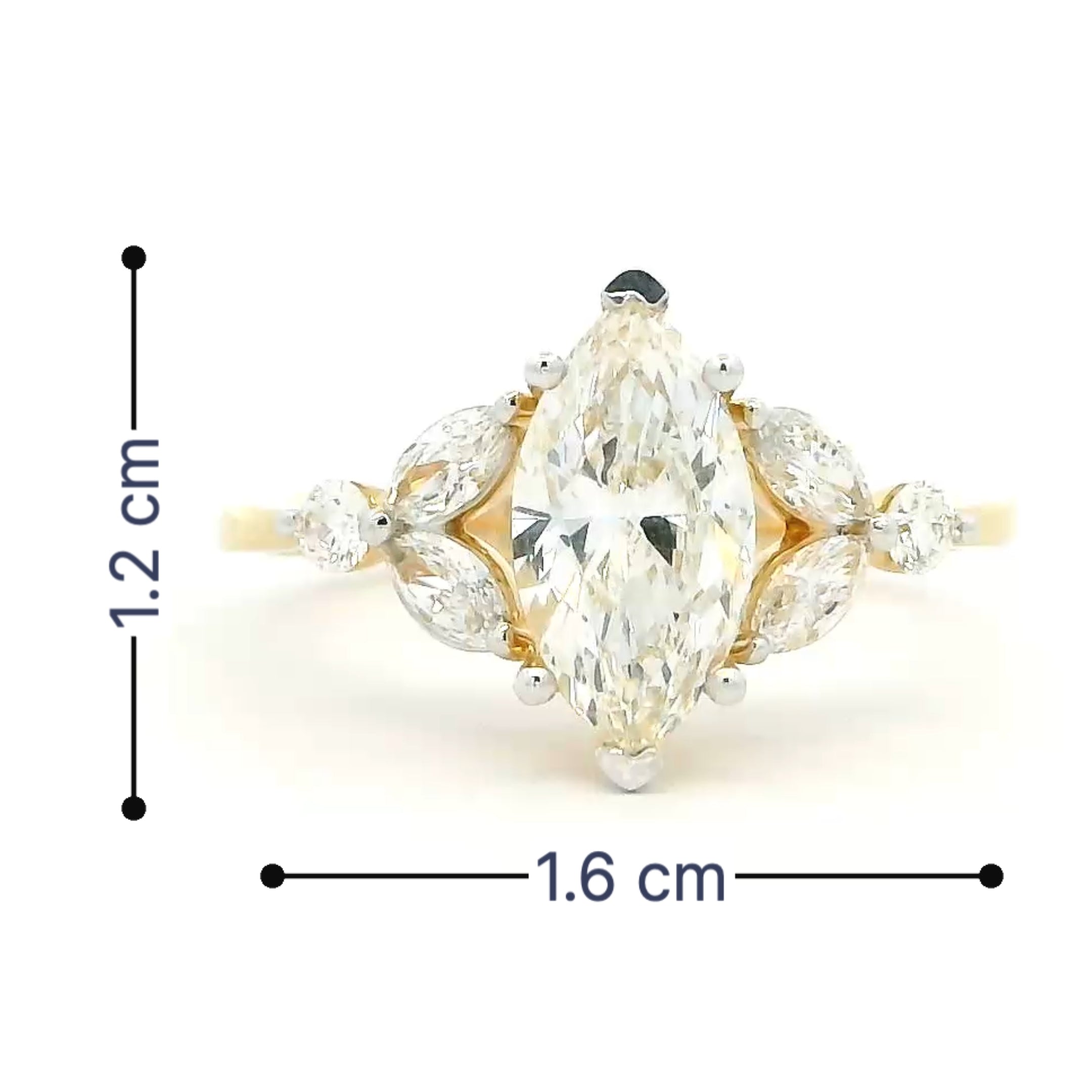 9K Lab Grown Diamond Ring