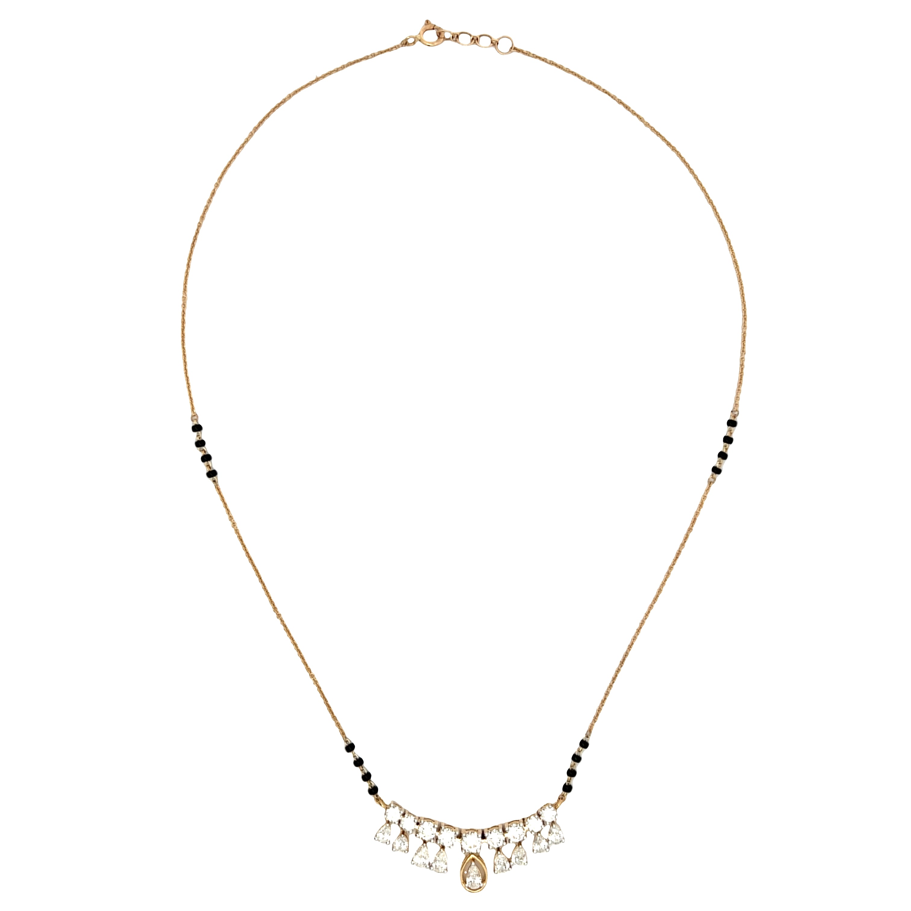 9K Lab Grown Diamond Mangalsutra