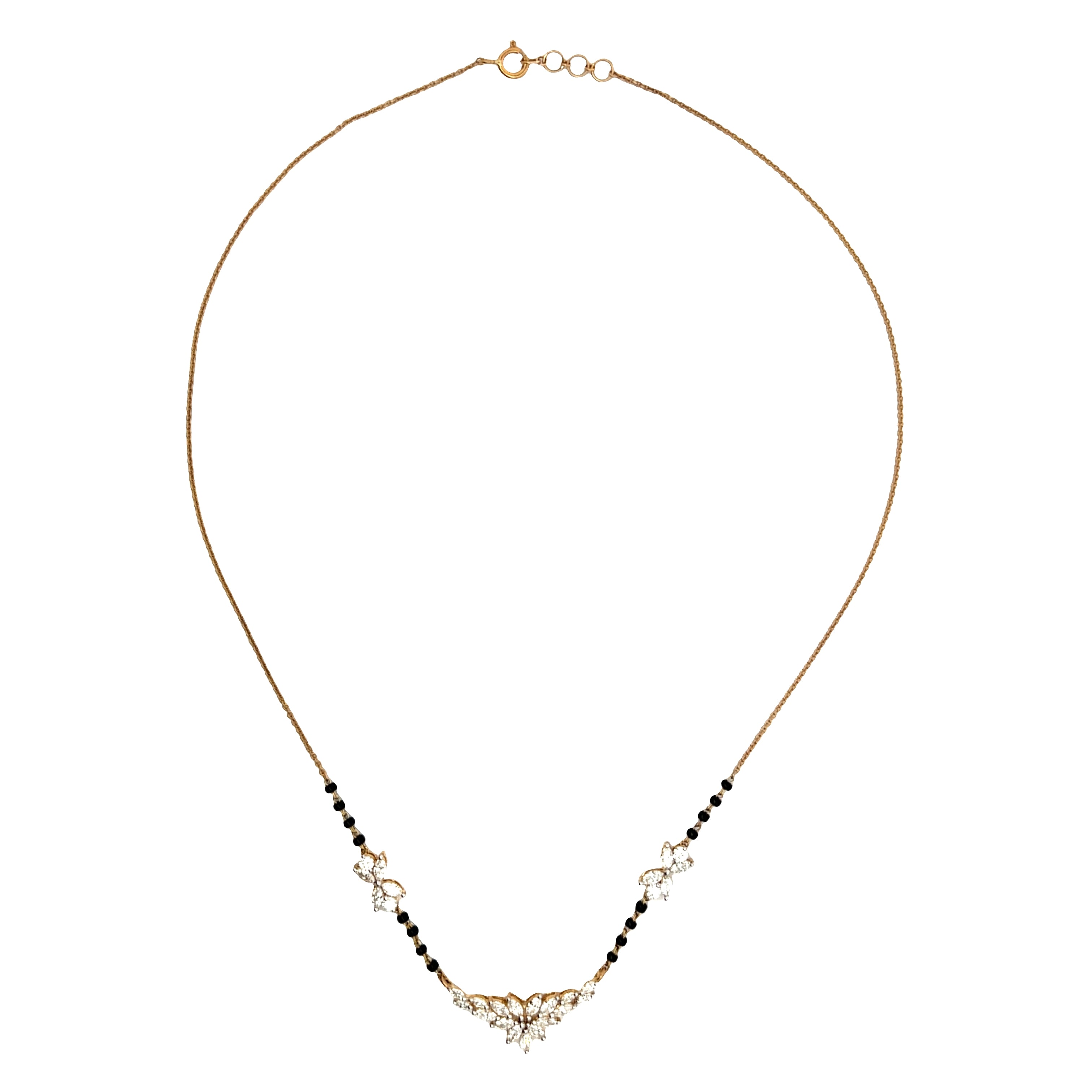 9K Lab Grown Diamond Mangalsutra