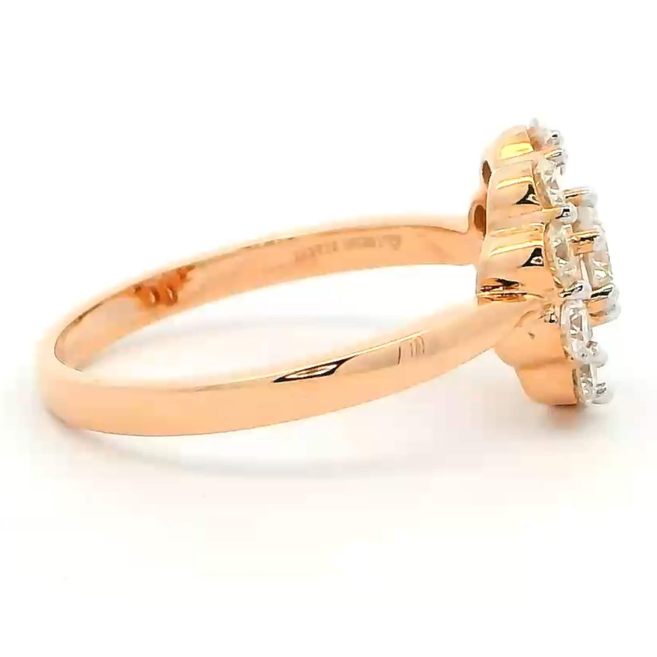 Enchanting Floral Dazzle Lab Grown Diamond Ring