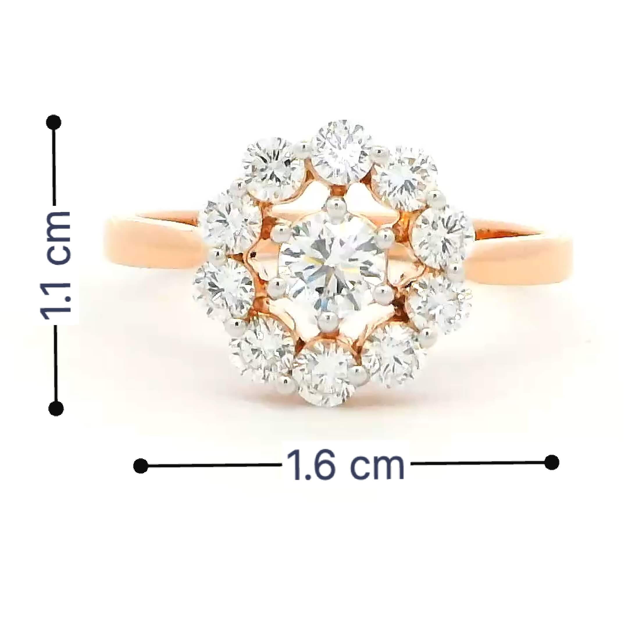 Enchanting Floral Dazzle Lab Grown Diamond Ring