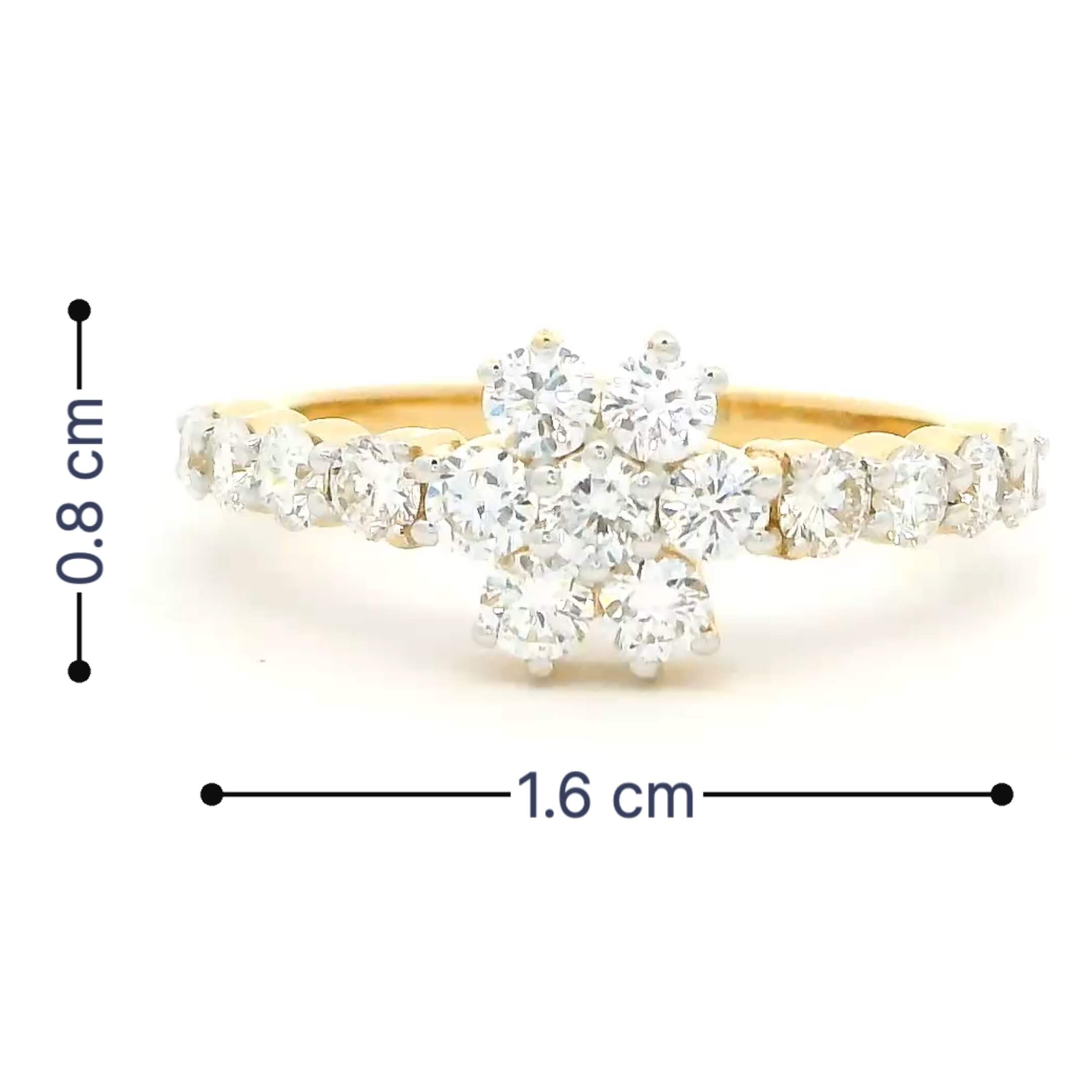 14K Lab Grown Diamond Ring For Women