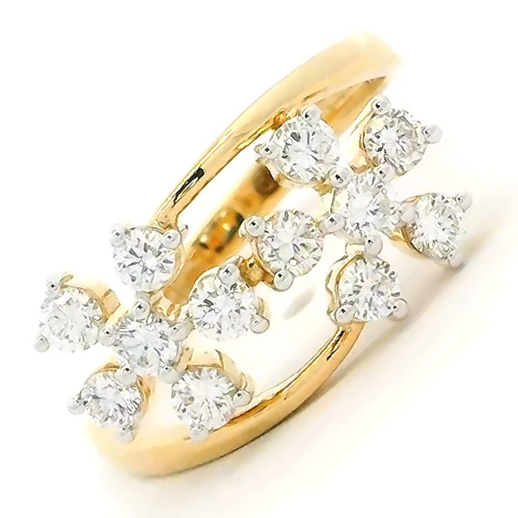 Luminous Blossom 14K Lab Grown Diamond Ring
