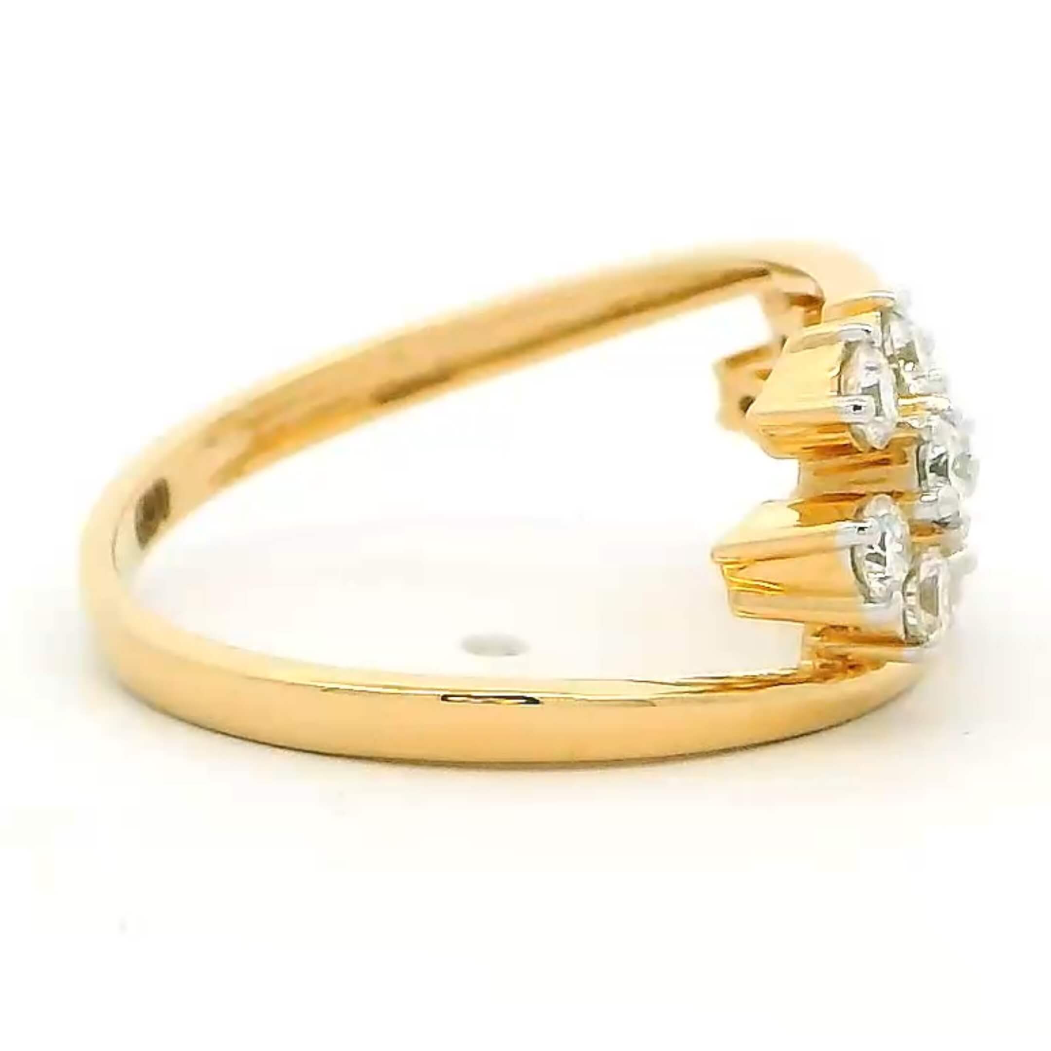 Luminous Blossom 14K Lab Grown Diamond Ring