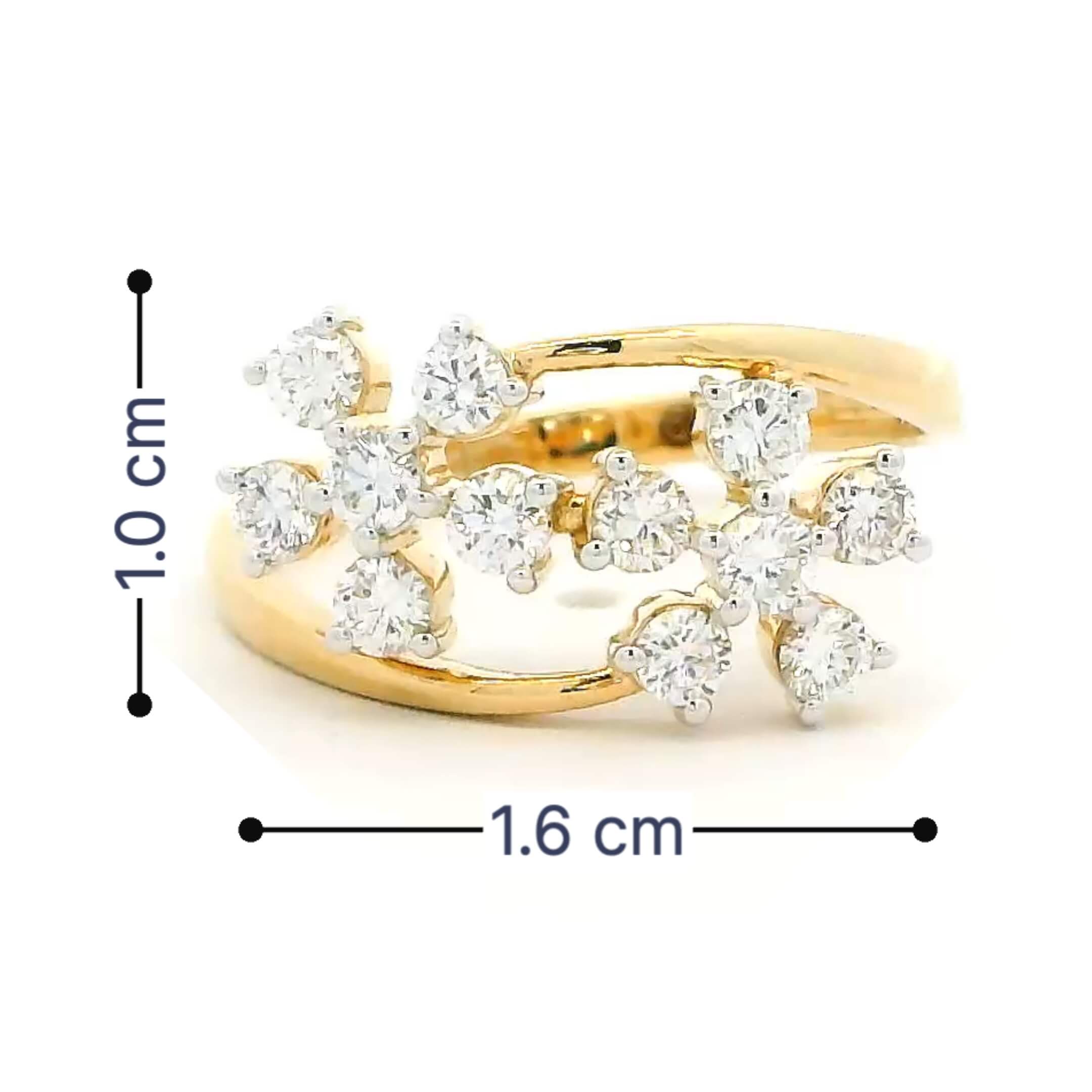 Luminous Blossom 14K Lab Grown Diamond Ring