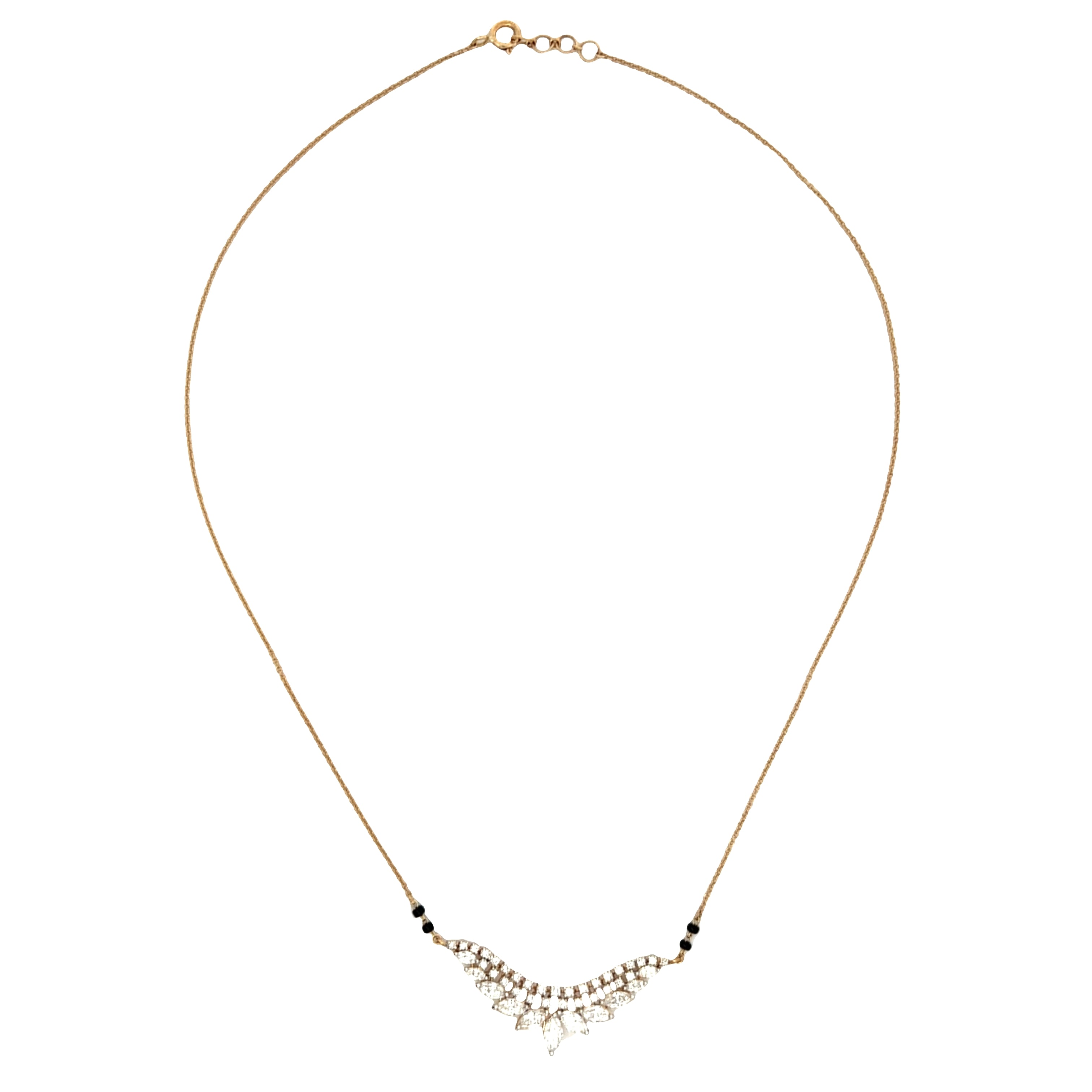 9K Lab Grown Diamond Mangalsutra