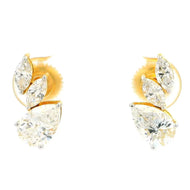 9K Lab Grown Diamond Earrings  6 Cent