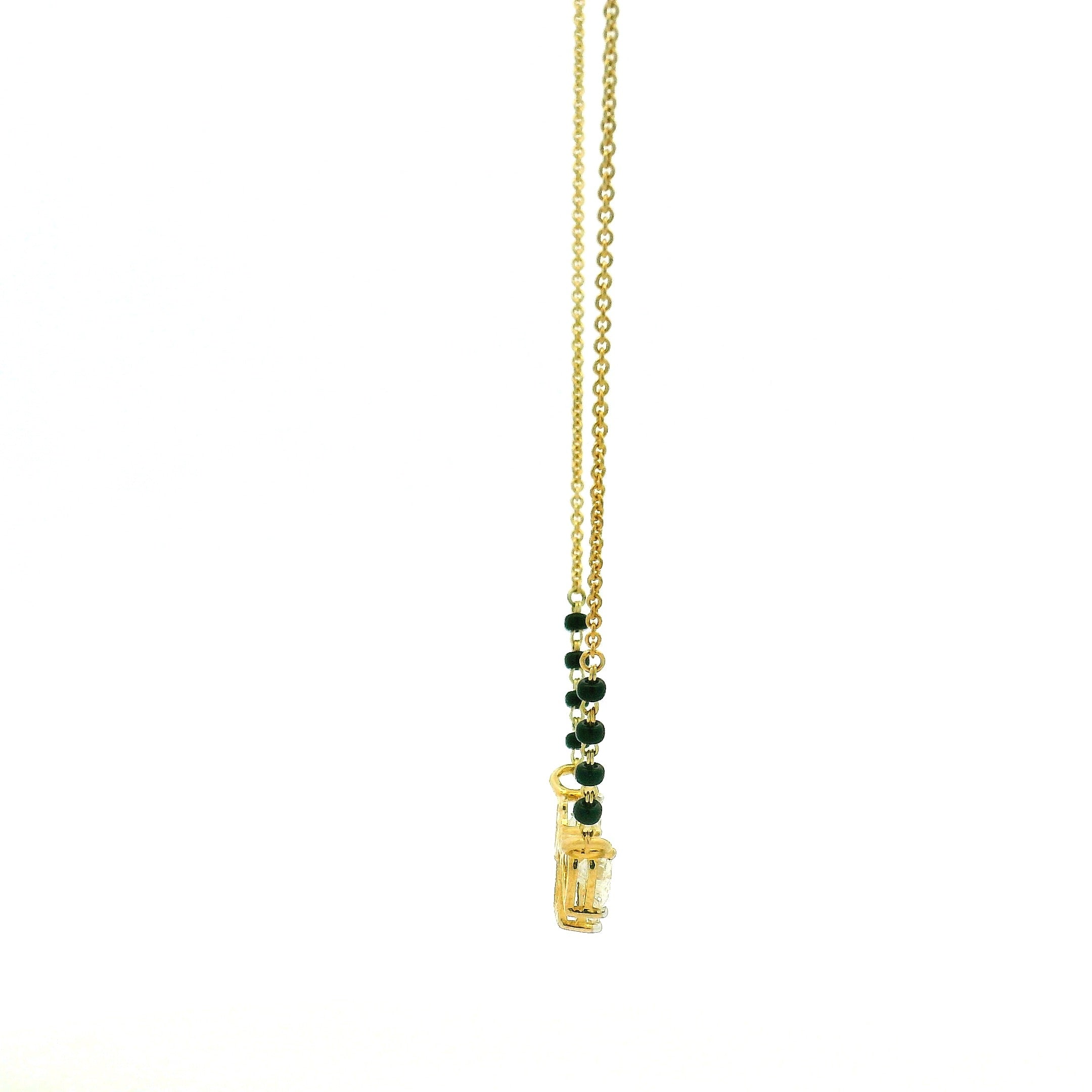 9K Lab Grown Diamond Mangalsutra
