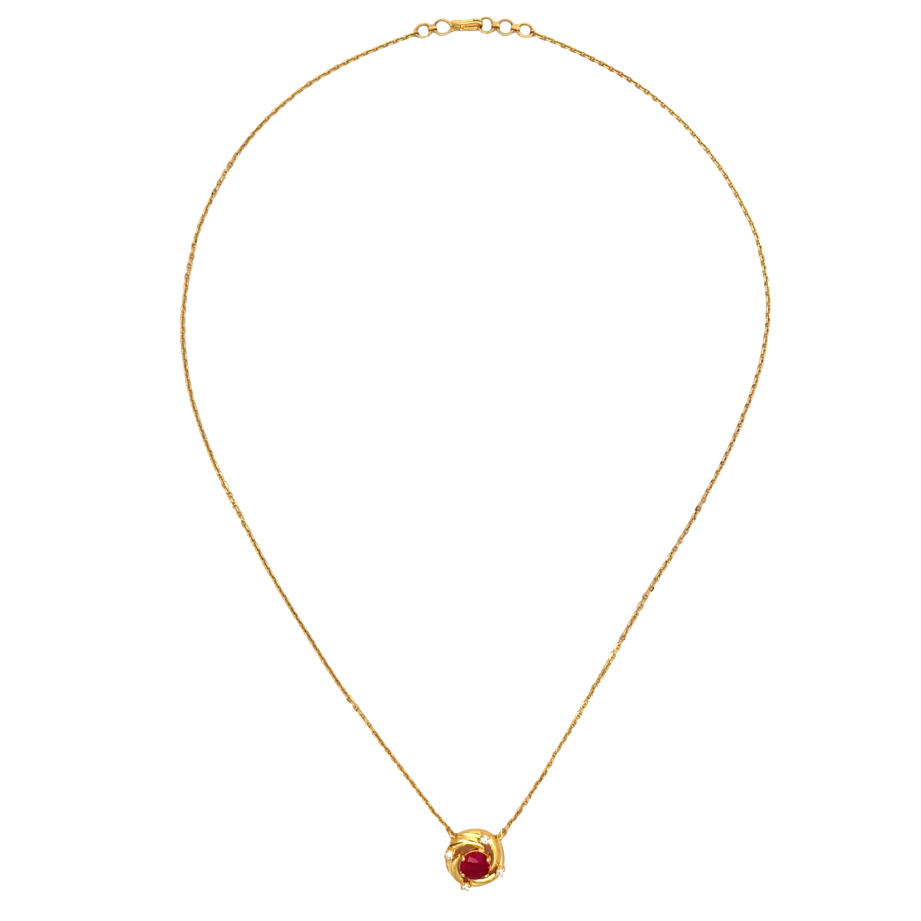 9K Lab Grown Diamond Necklace