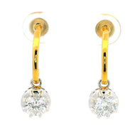 14K Lab Grown Diamond Earrings 2 Cent