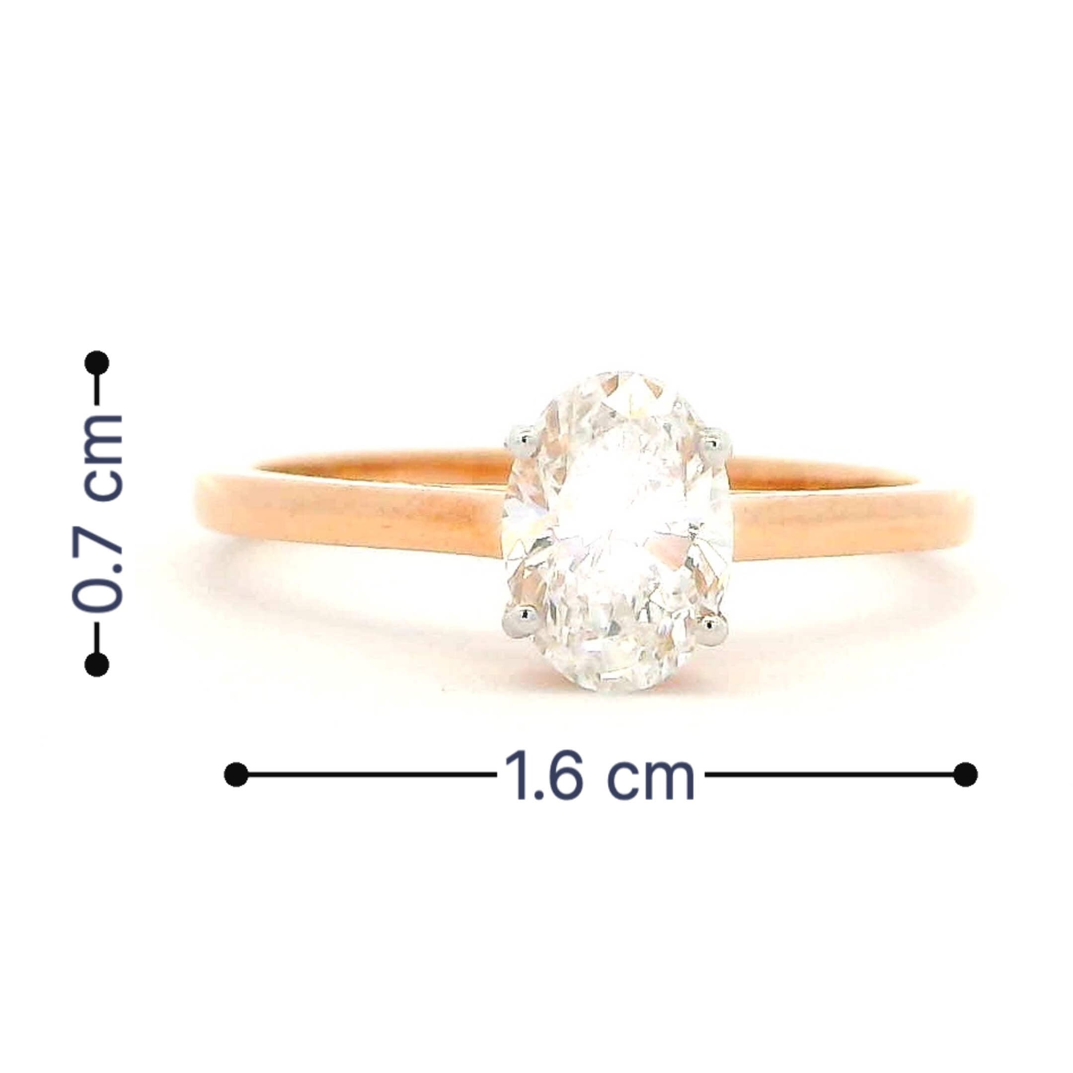 9K Lab Grown Diamond Ring