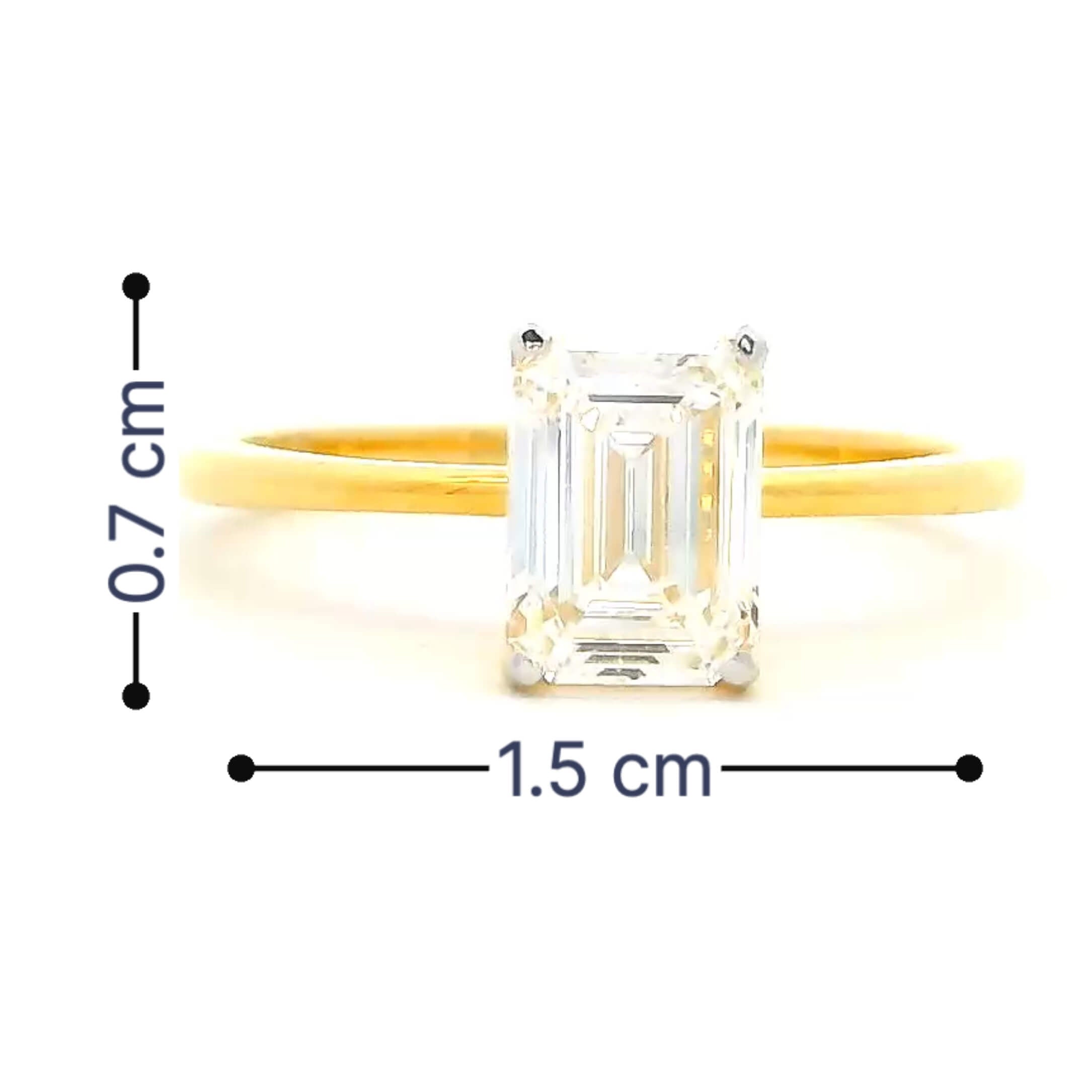 9K Lab Grown Diamond Ring