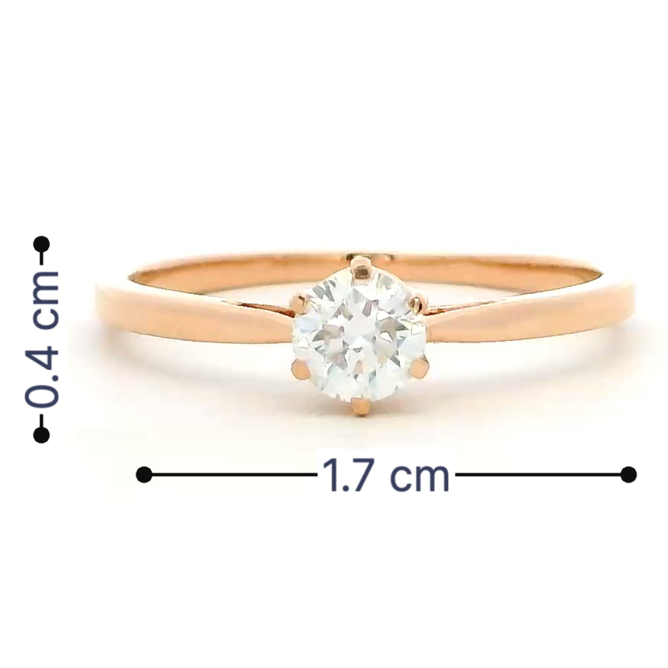 14K Lab Grown Diamond Ring For Women