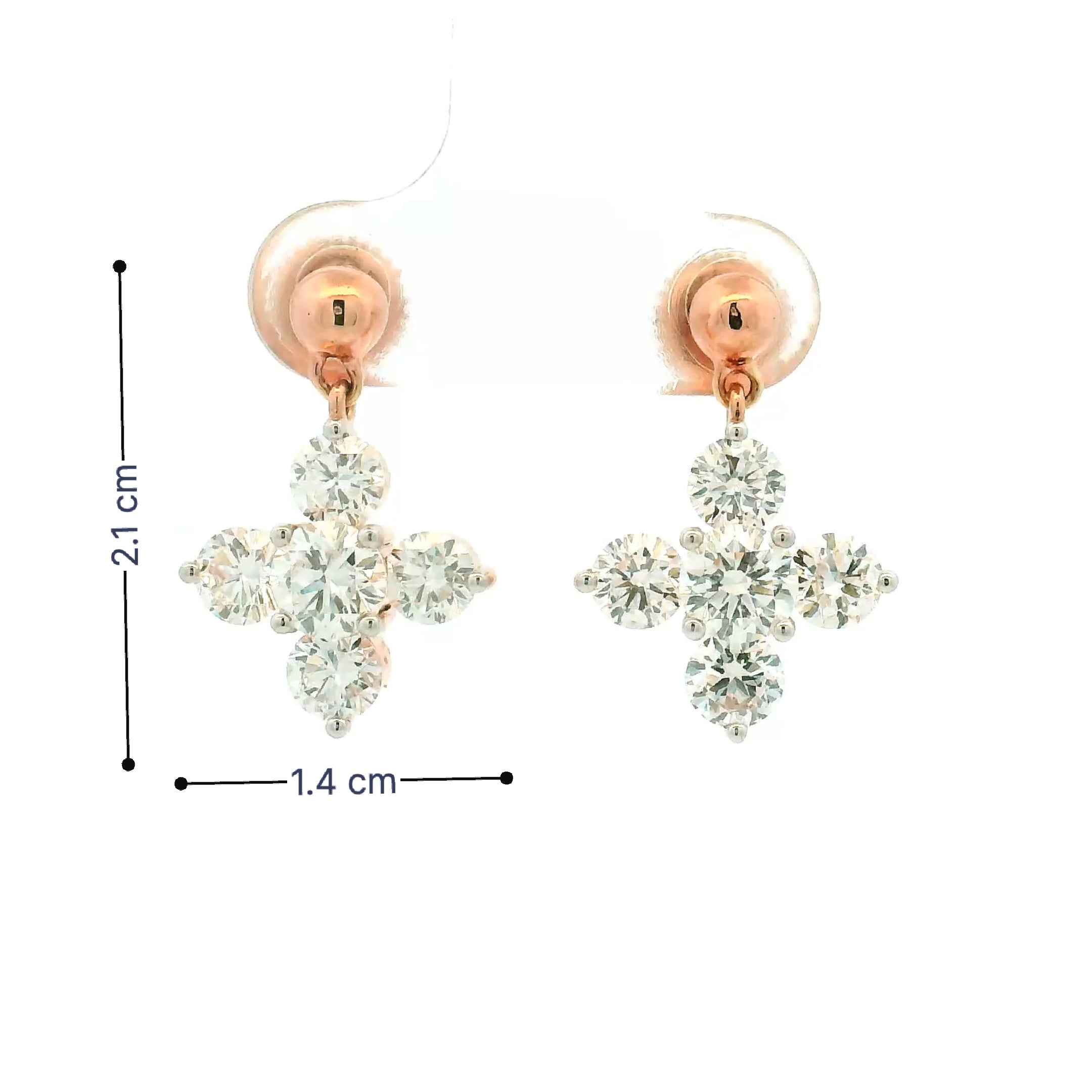 9K Lab Grown Diamond Earrings