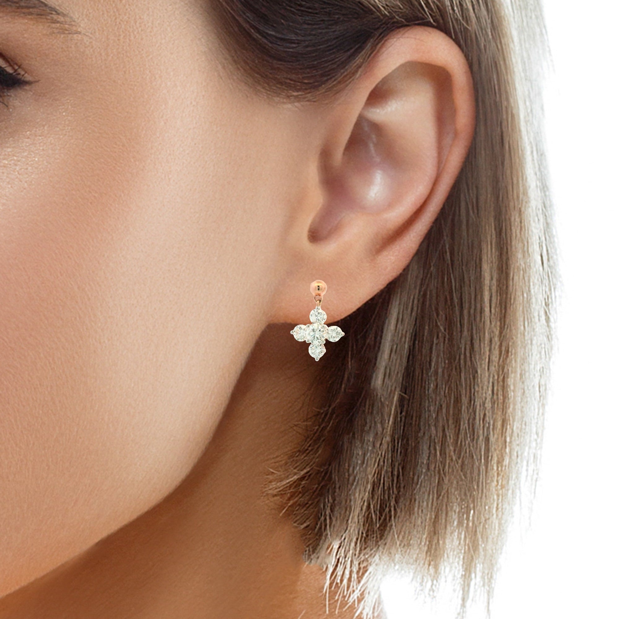 9K Lab Grown Diamond Earrings