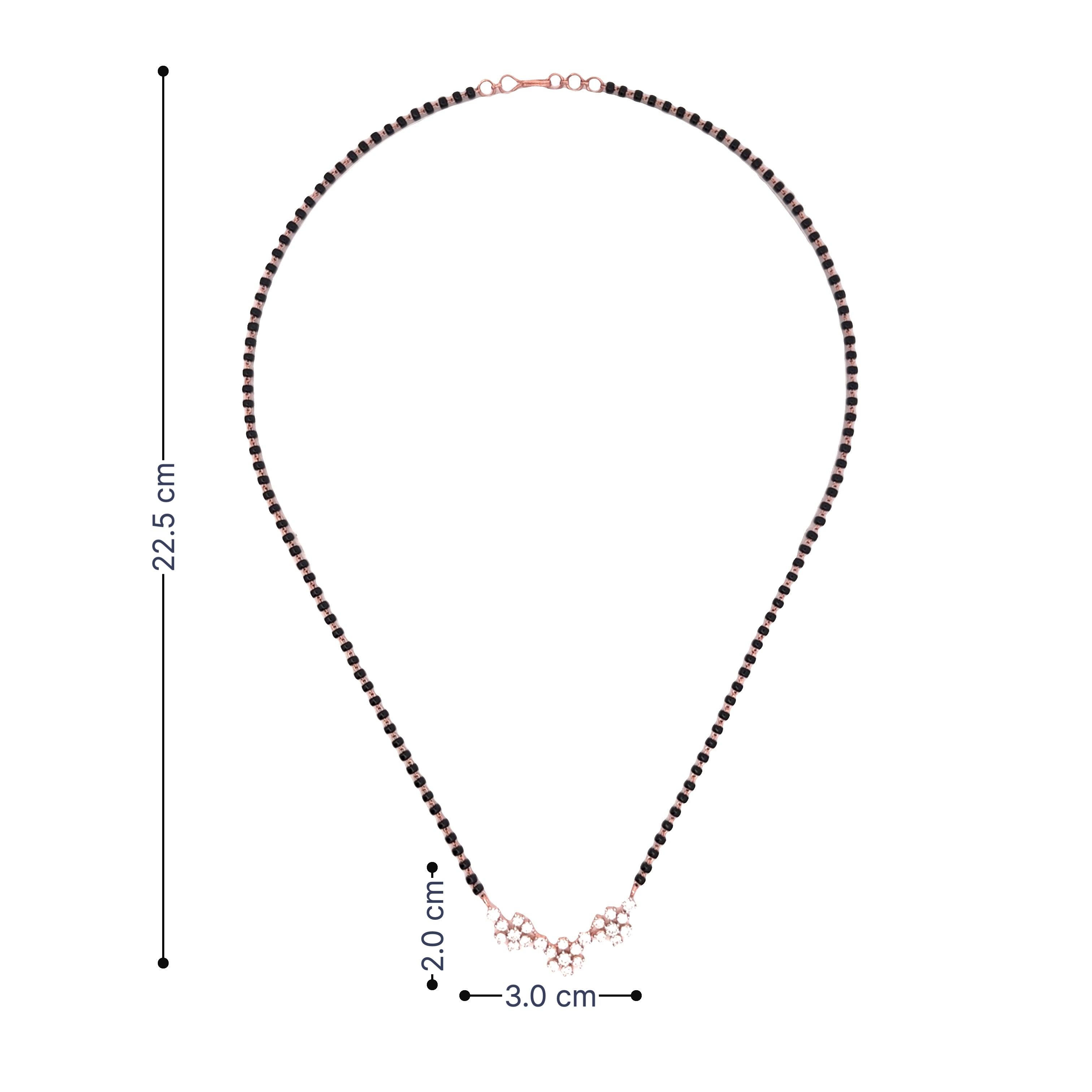 14K Lab Grown Diamond Mangalsutra