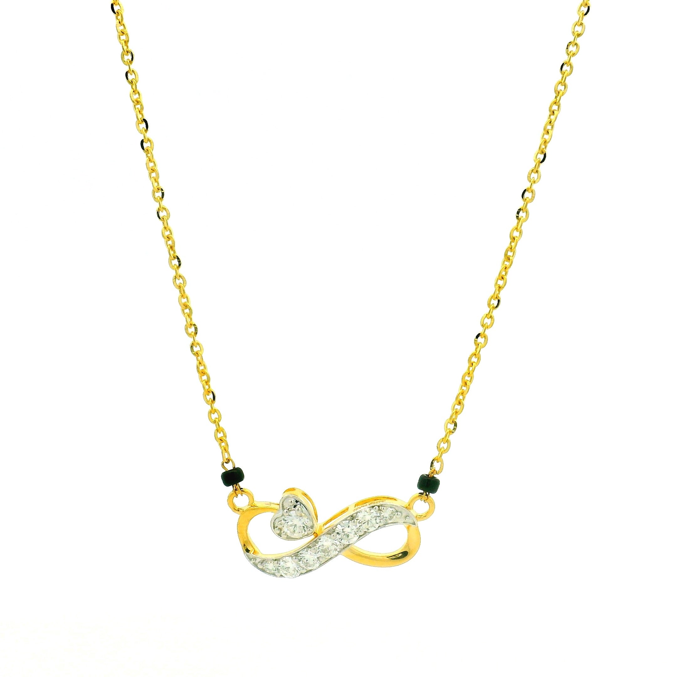 14K Lab Grown Diamond Mangalsutra