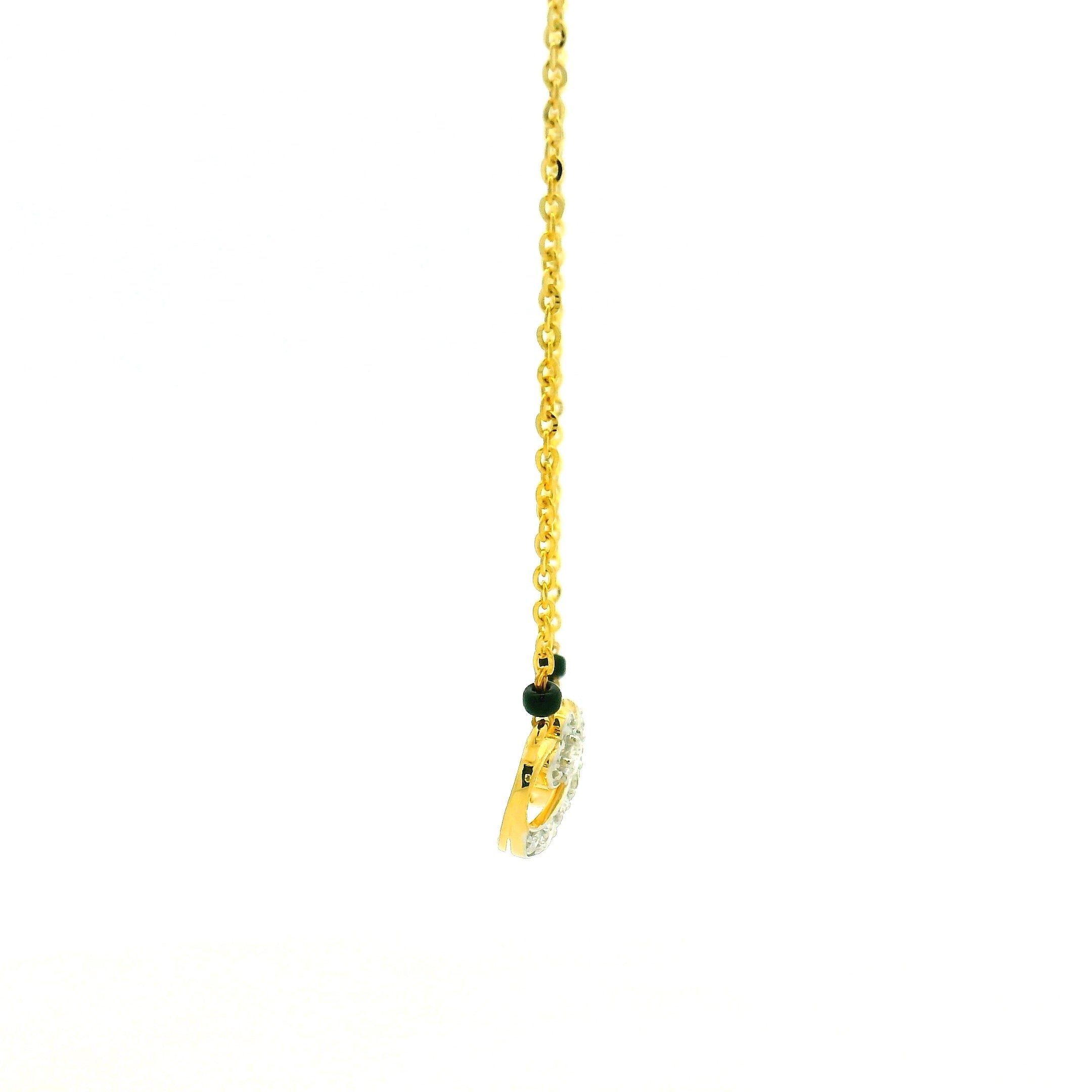 14K Lab Grown Diamond Mangalsutra