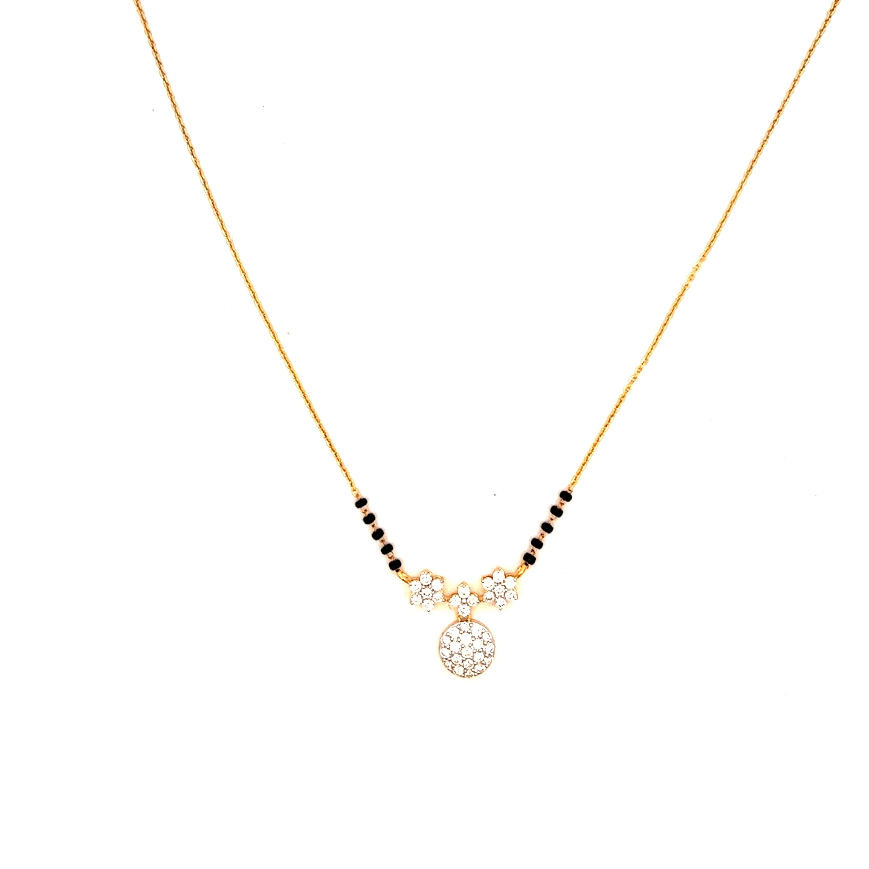 14K Lab Grown Diamond Mangalsutra