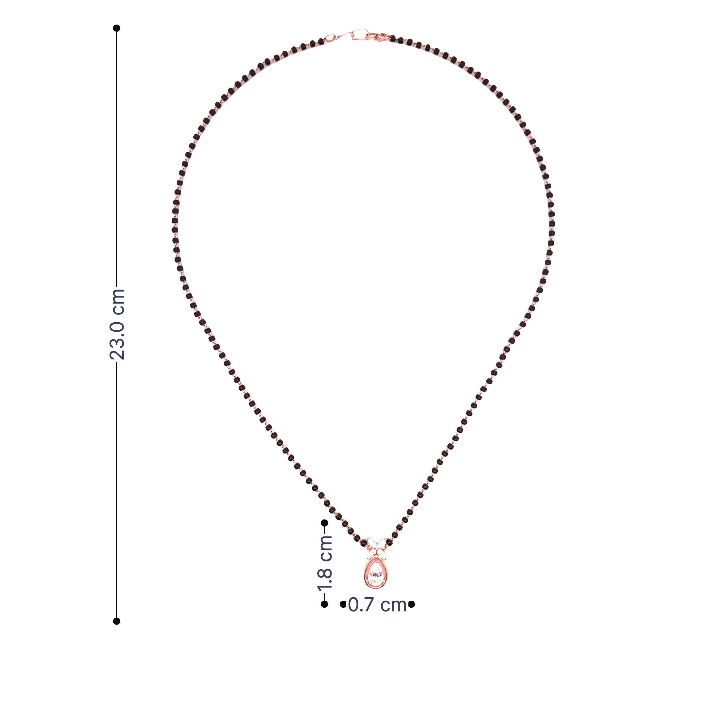 14K Lab Grown Diamond Mangalsutra