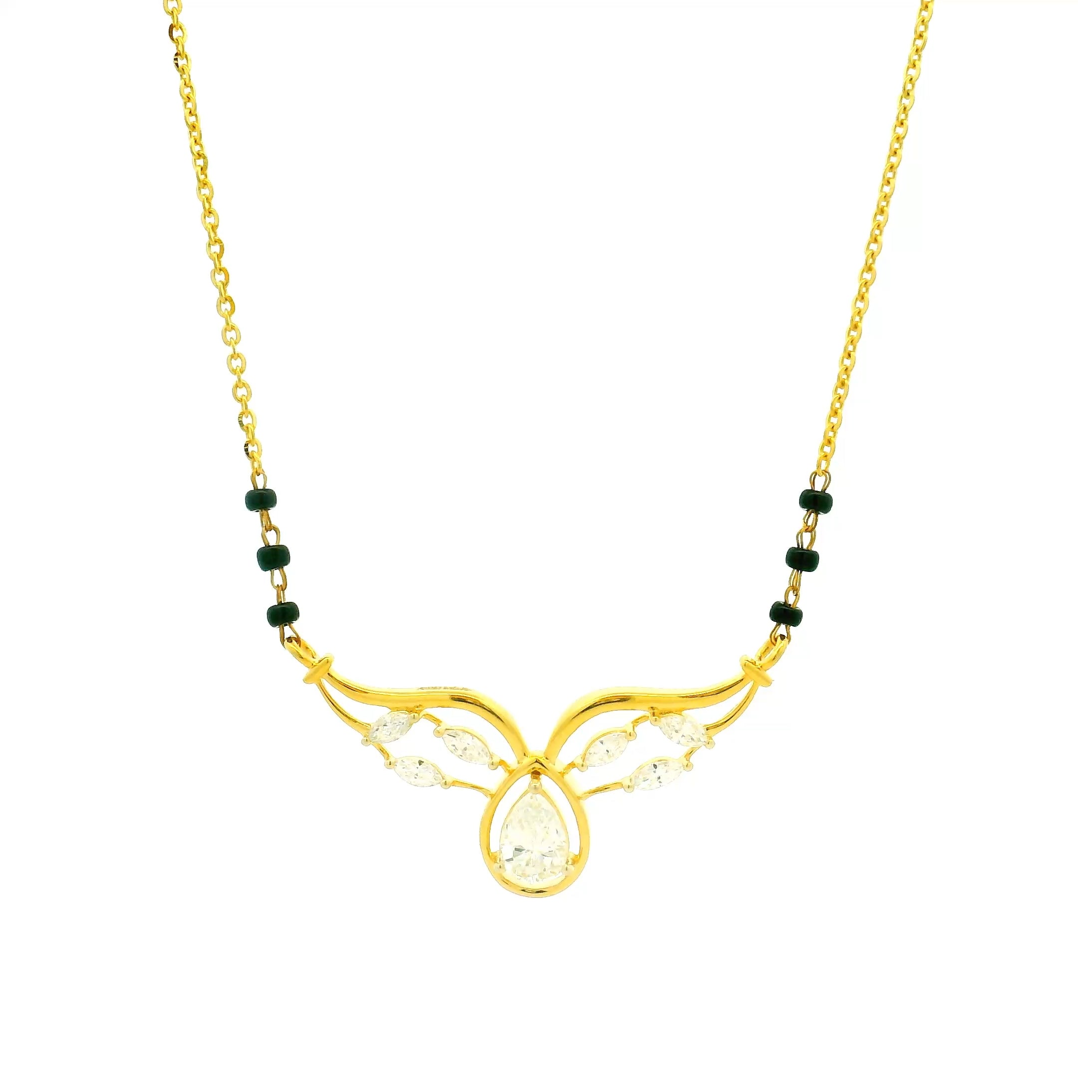 14K Lab Grown Diamond Mangalsutra