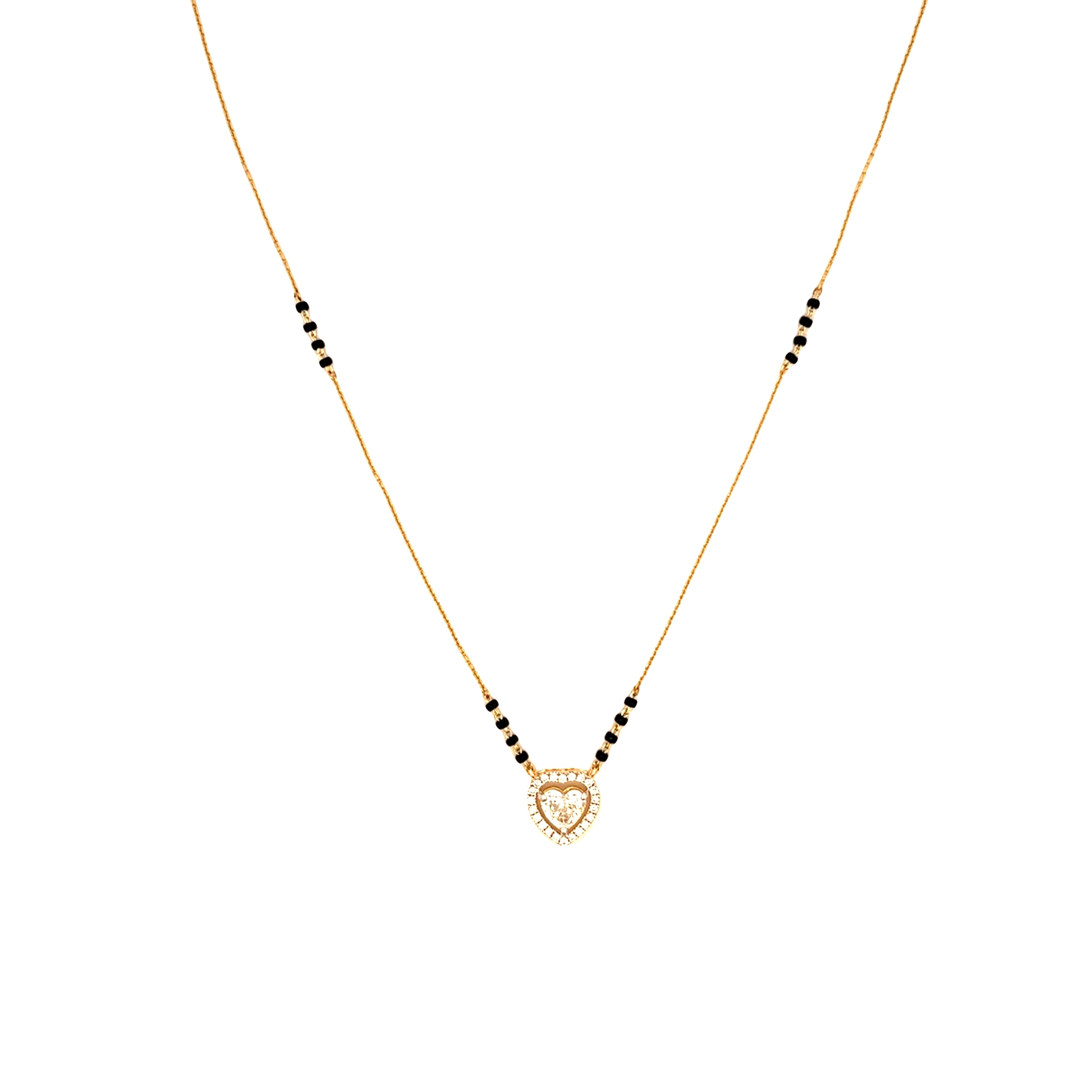 14K Lab Grown Diamond Mangalsutra