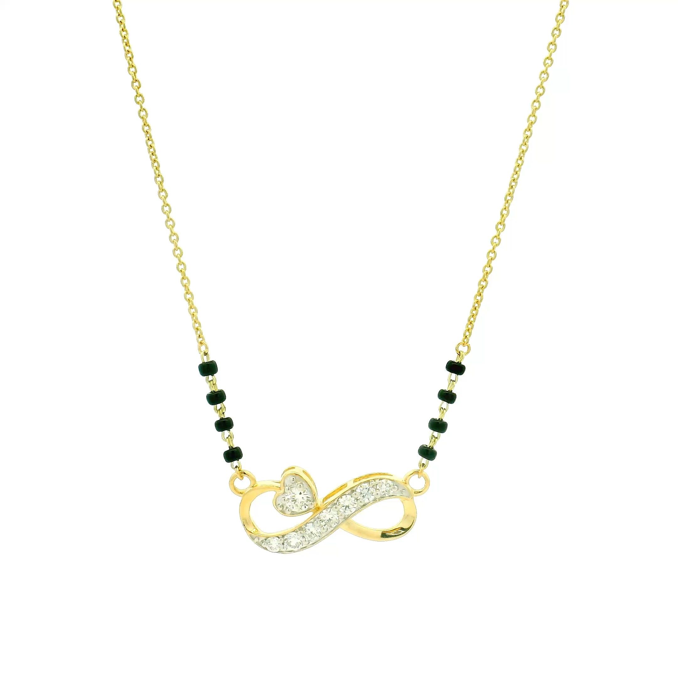 14K Lab Grown Diamond Mangalsutra