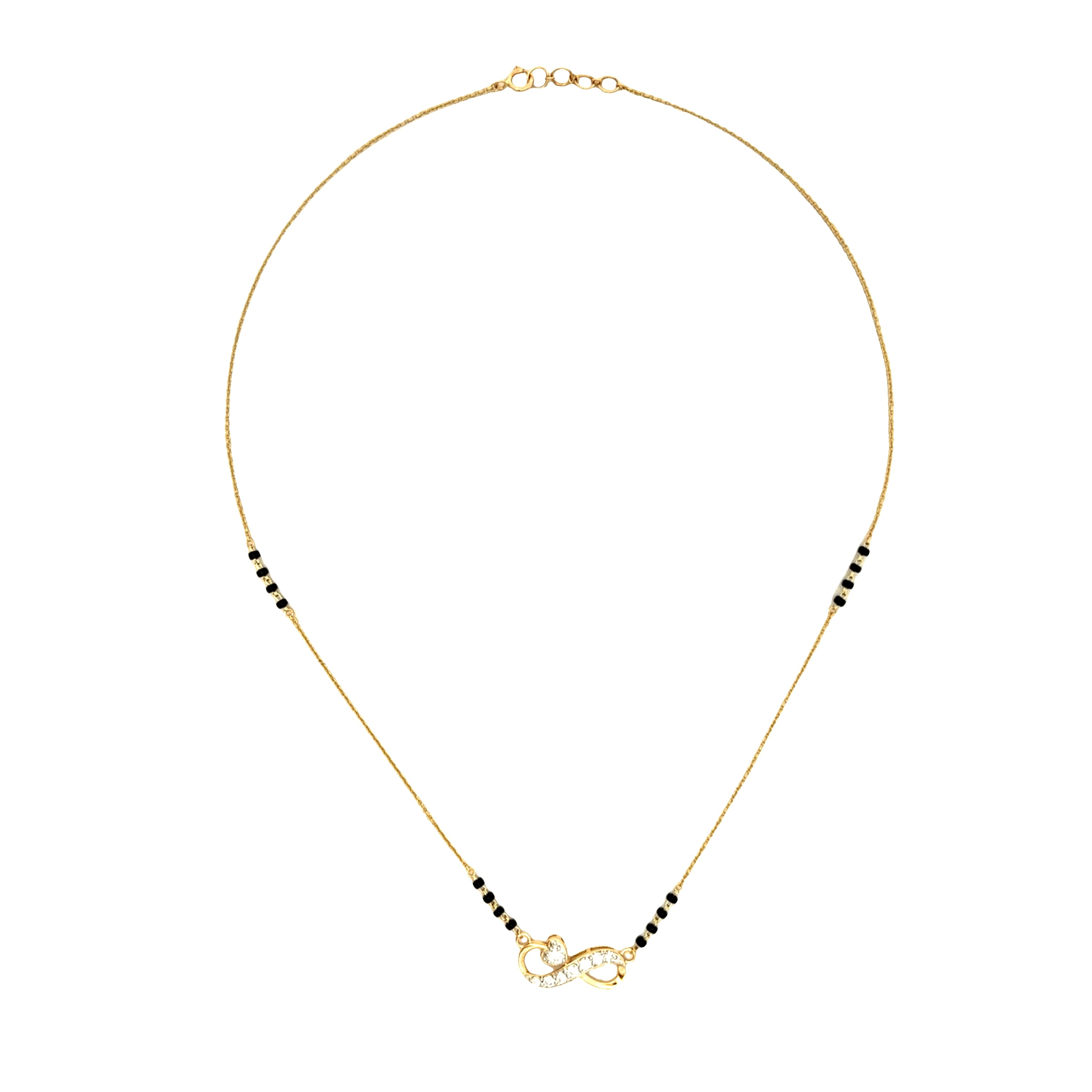 14K Lab Grown Diamond Mangalsutra