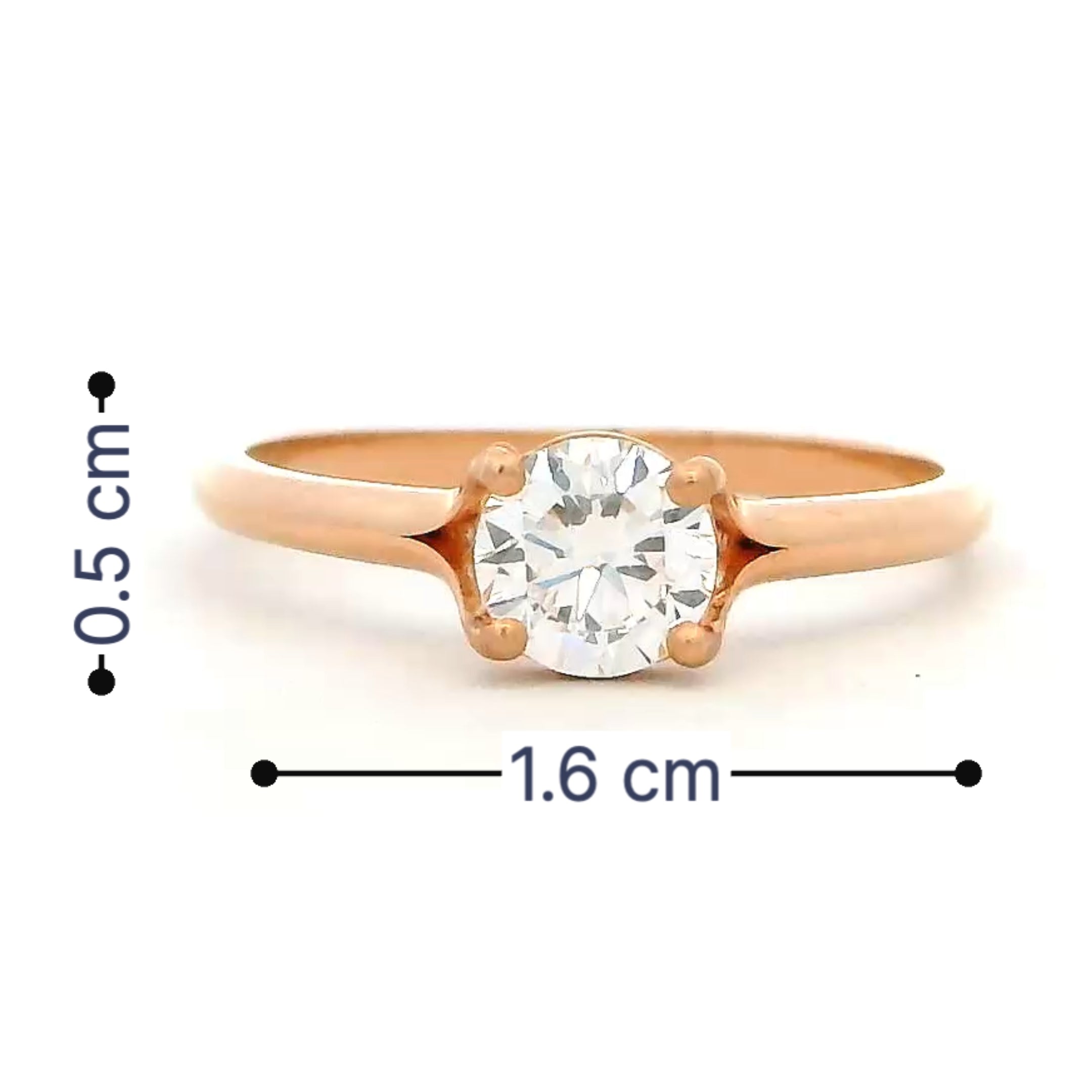 14K Lab Grown Diamond Ring For Women