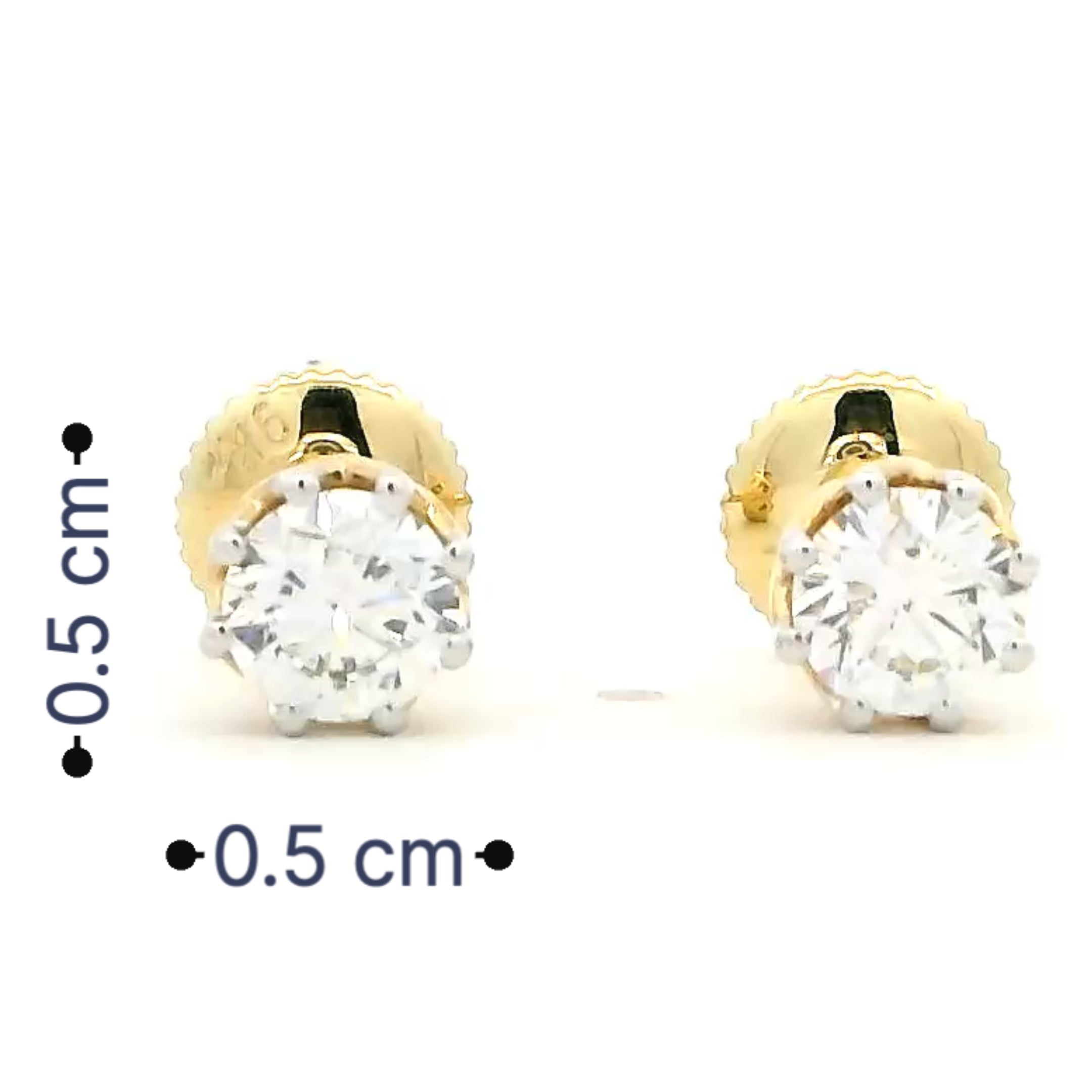 9K Lab Grown Diamond Earrings