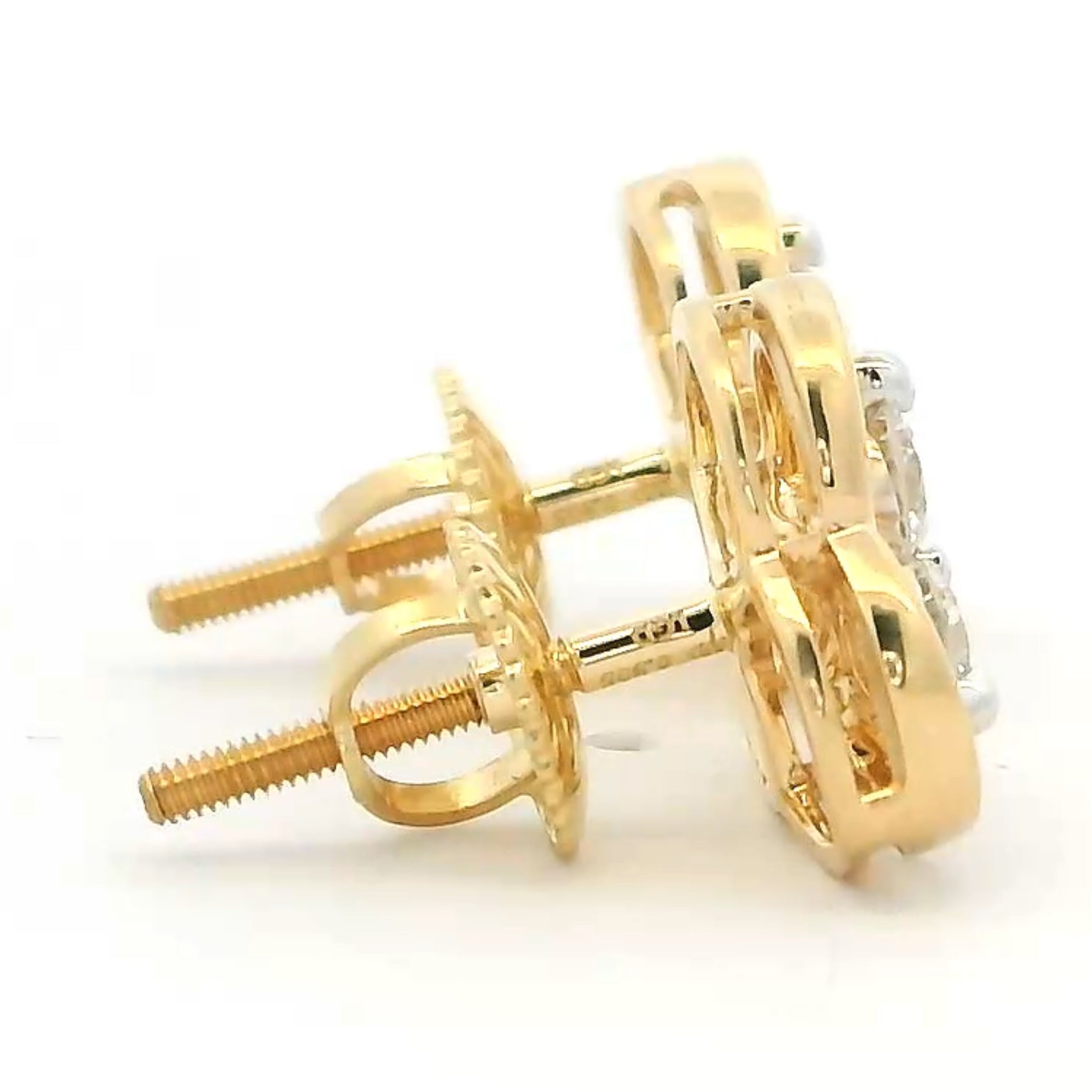 14K Lab Grown Diamond Earrings