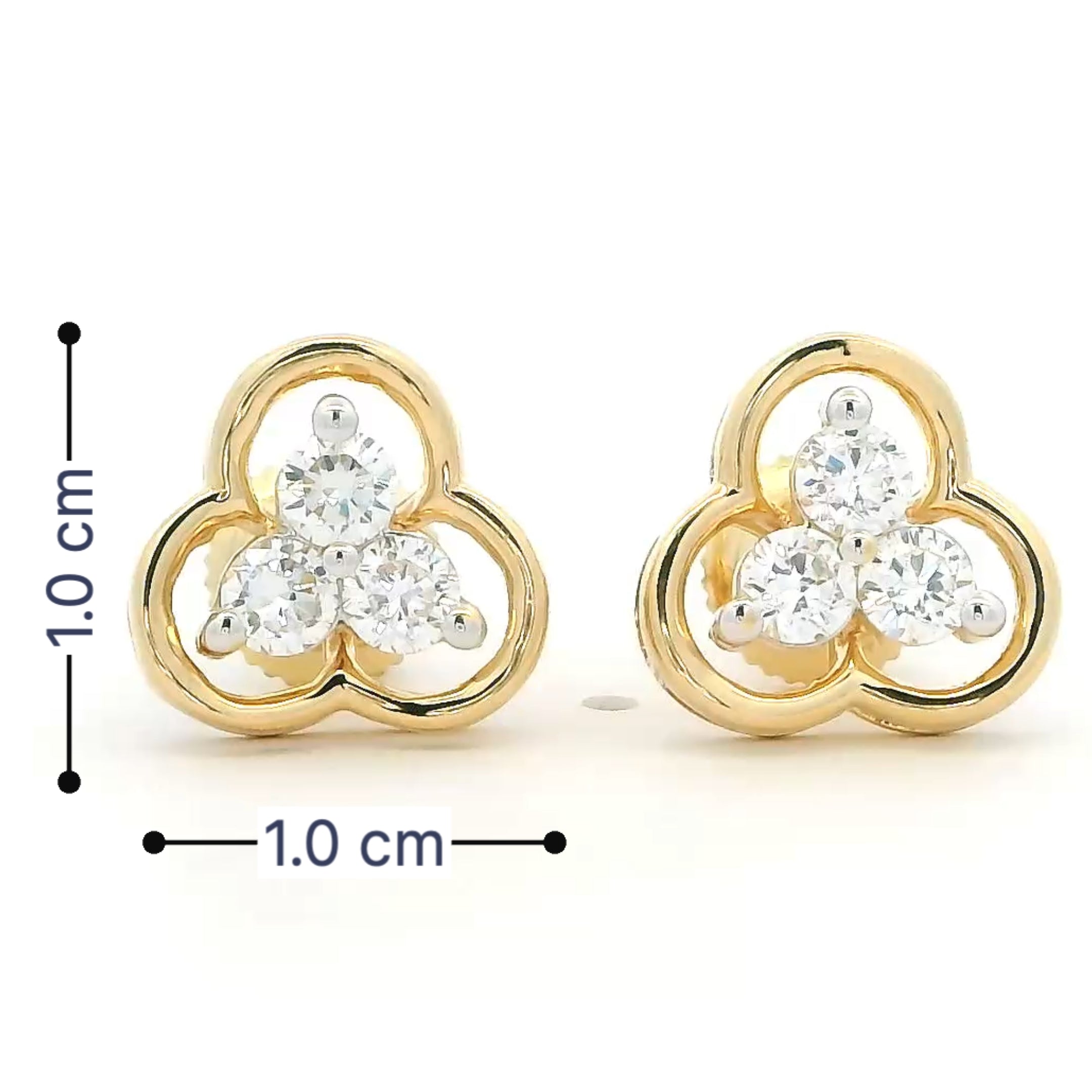 14K Lab Grown Diamond Earrings