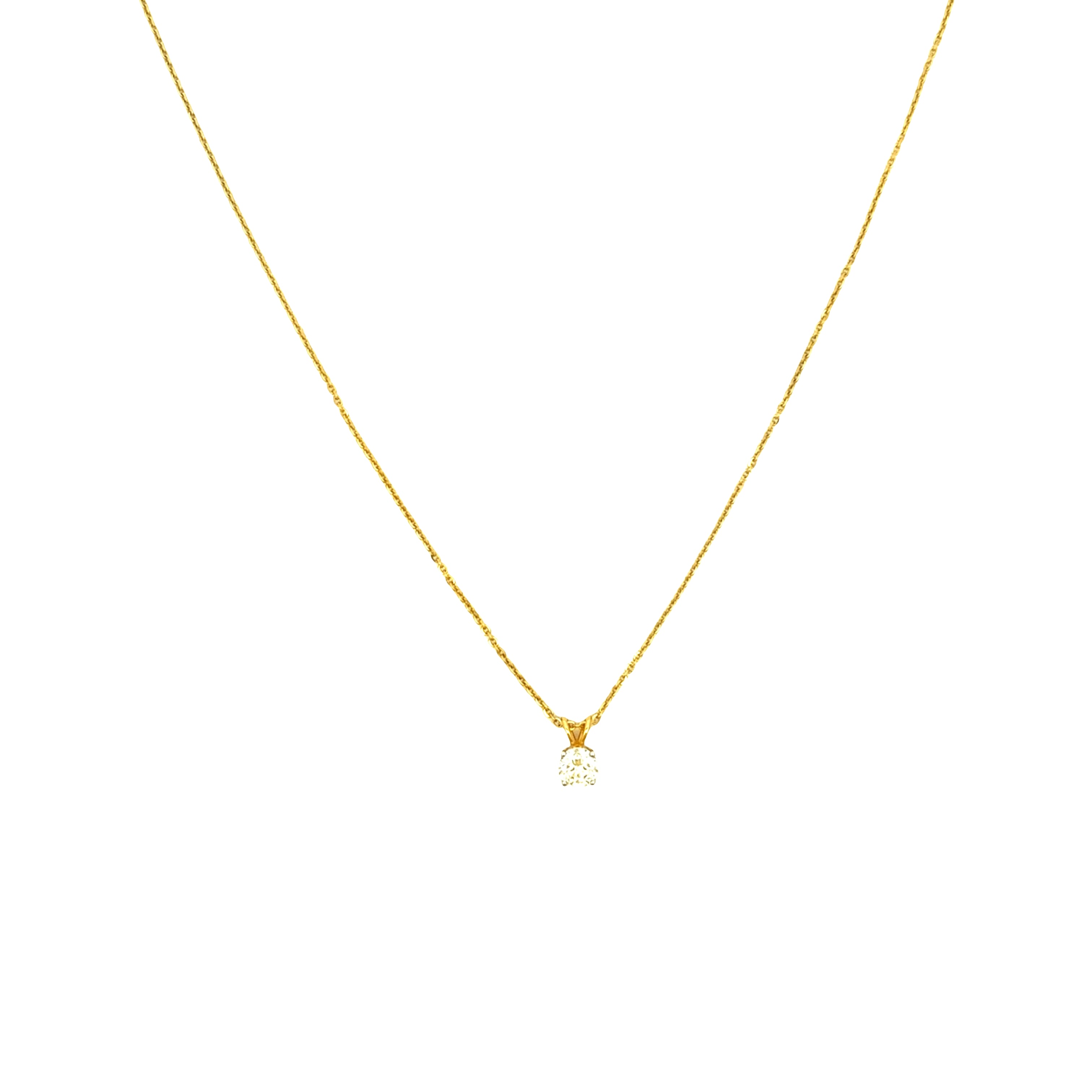 14K Lab Grown Diamond Pendant