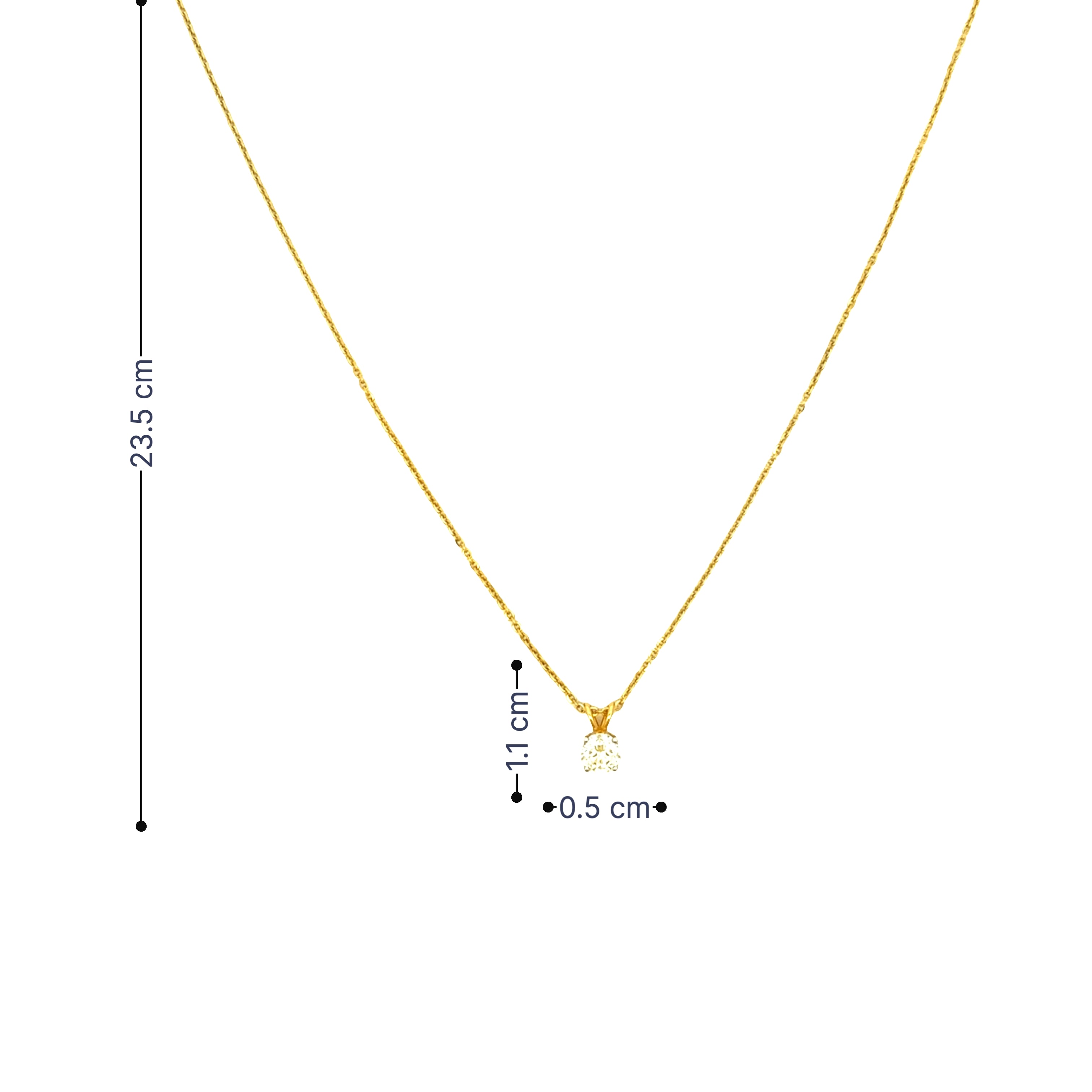 14K Lab Grown Diamond Pendant