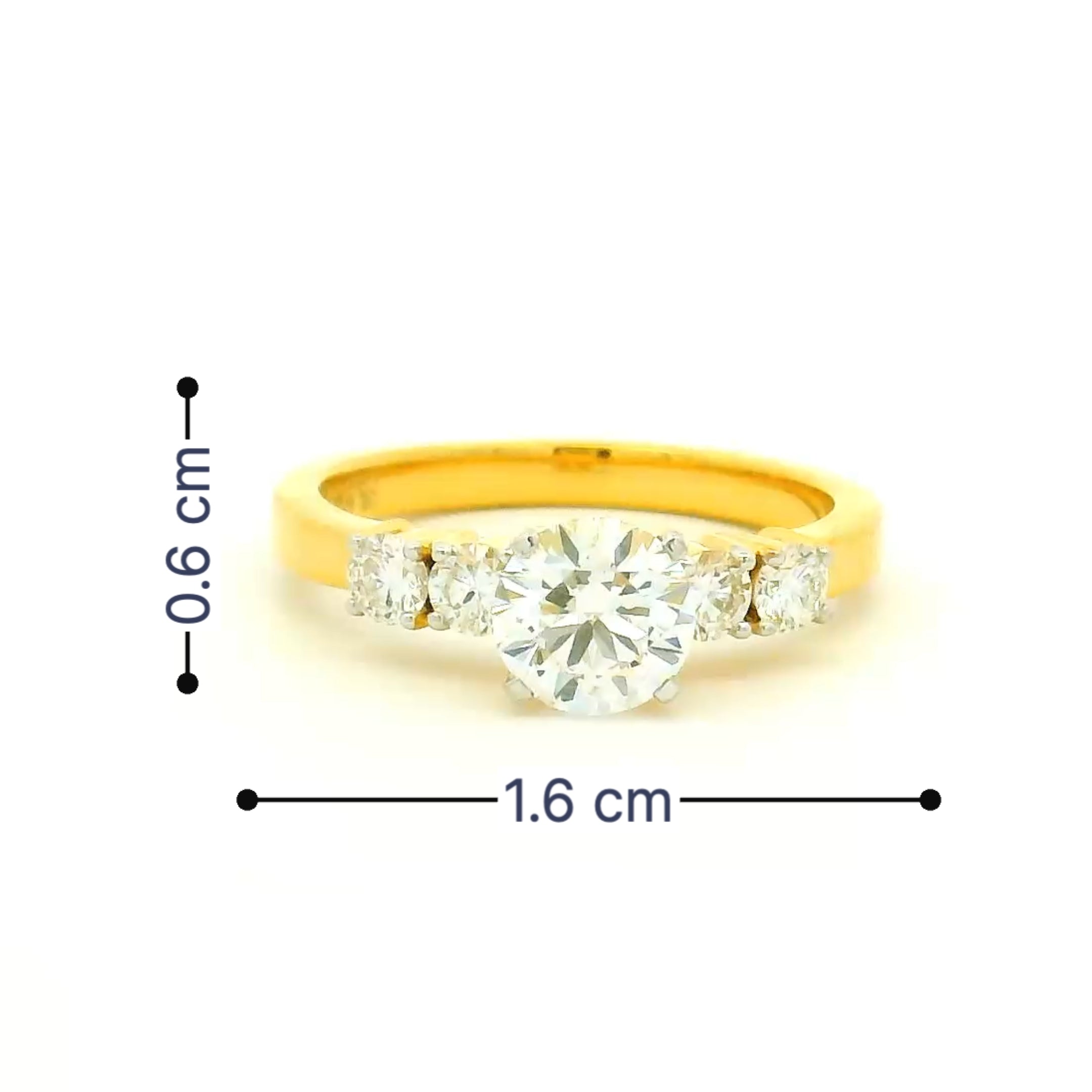 14K Lab Grown Diamond Ring For Women