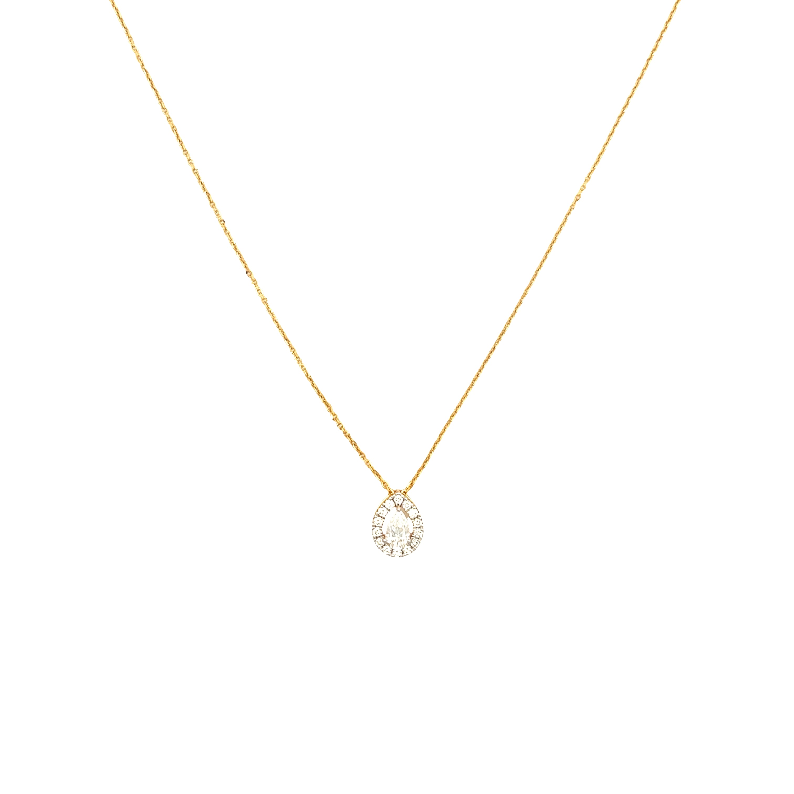 14K Lab Grown Diamond Pendant